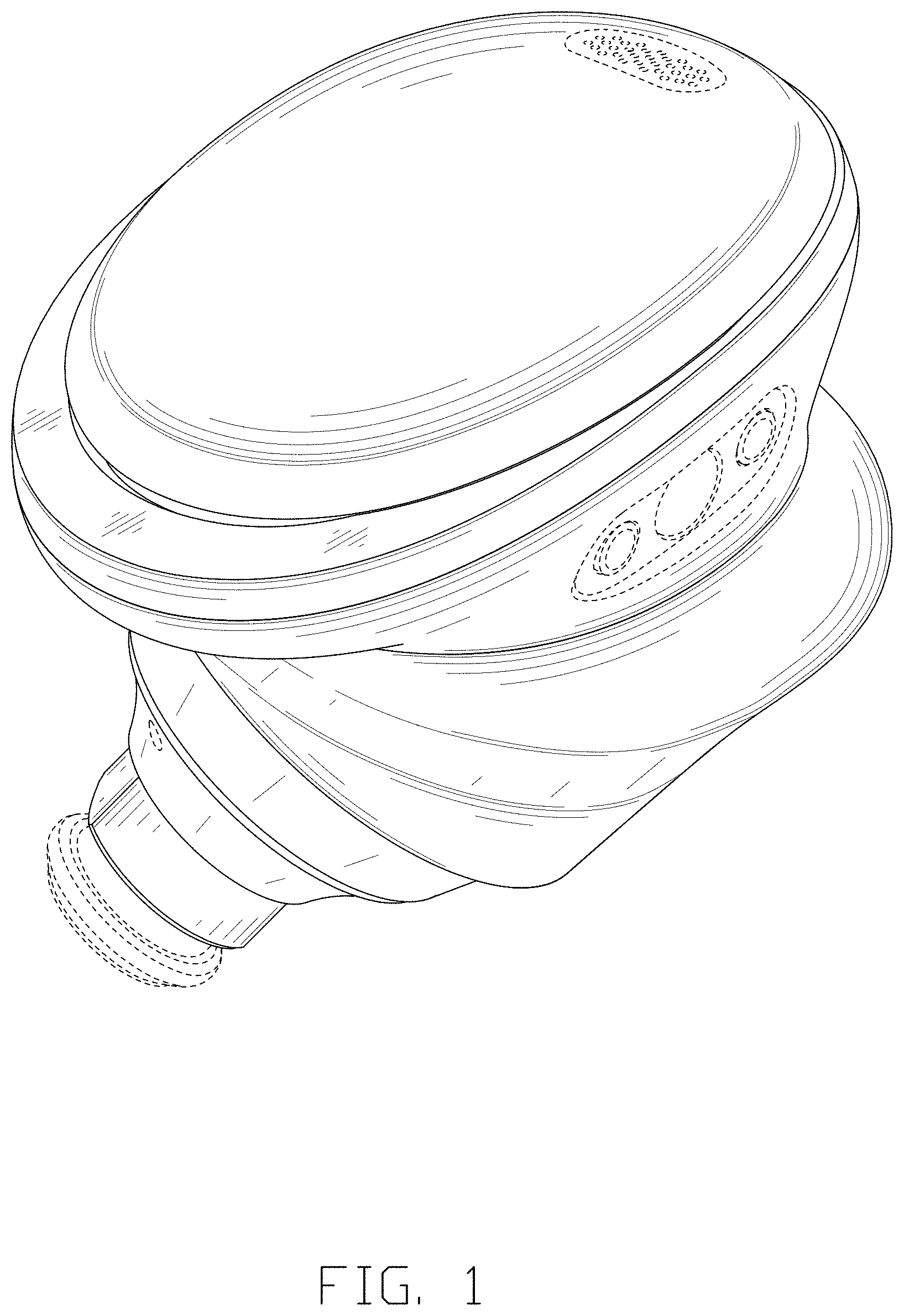 Patent USD1000425 Figure 1 – Earphone