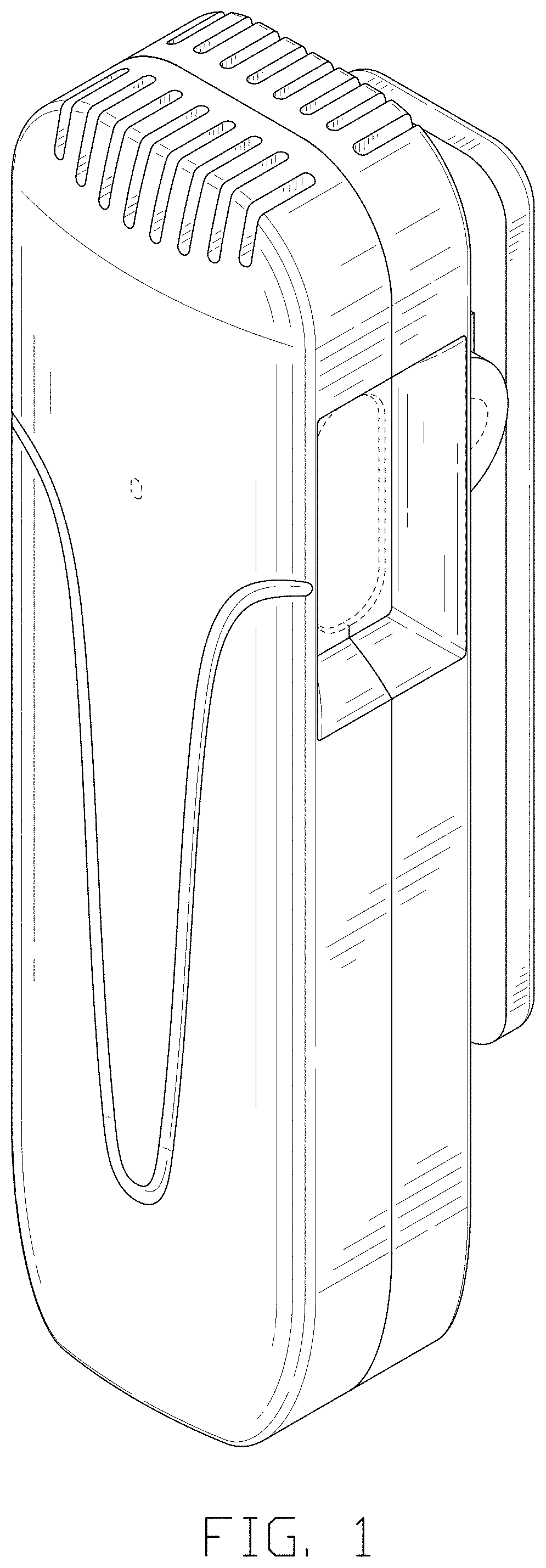 Patent USD1000427 Figure 1 – Combined wireless microphone transmitter and receiver