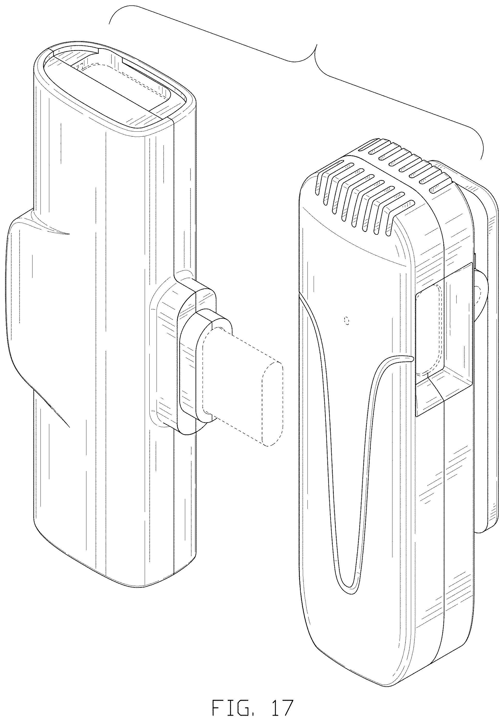 Patent USD1000427 Figure 17 – Combined wireless microphone transmitter and receiver