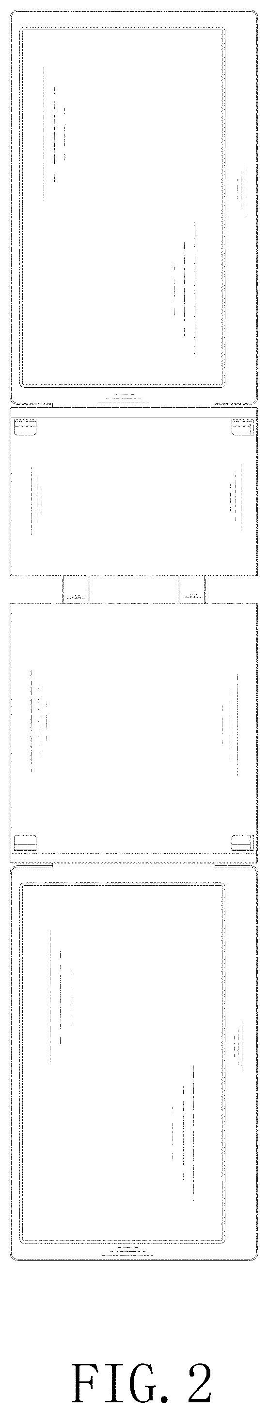 Patent USD1000431 Figure 2 – Portable dual-screen monitor