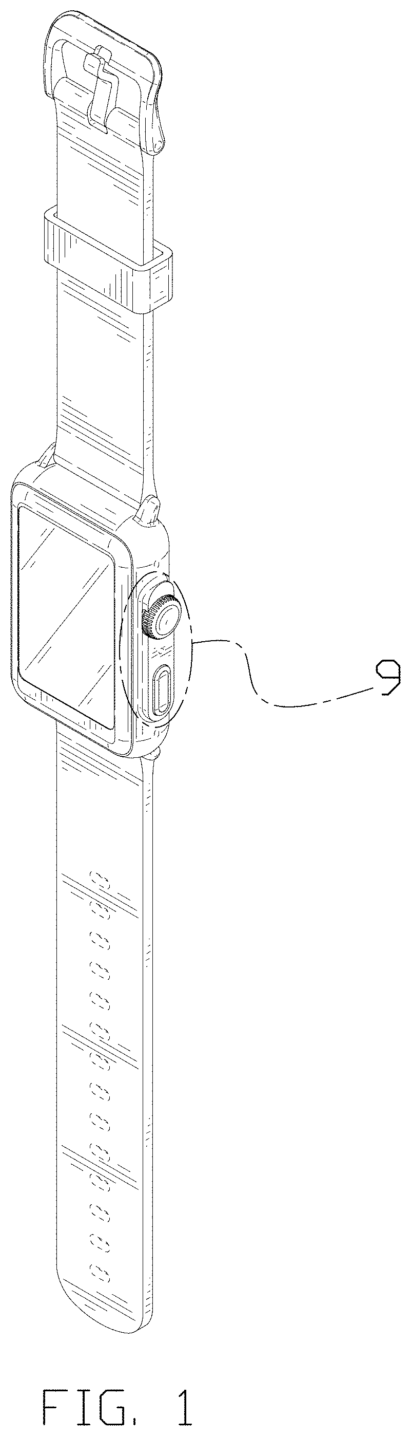 Patent USD1000434 Figure 1 – Smartwatch