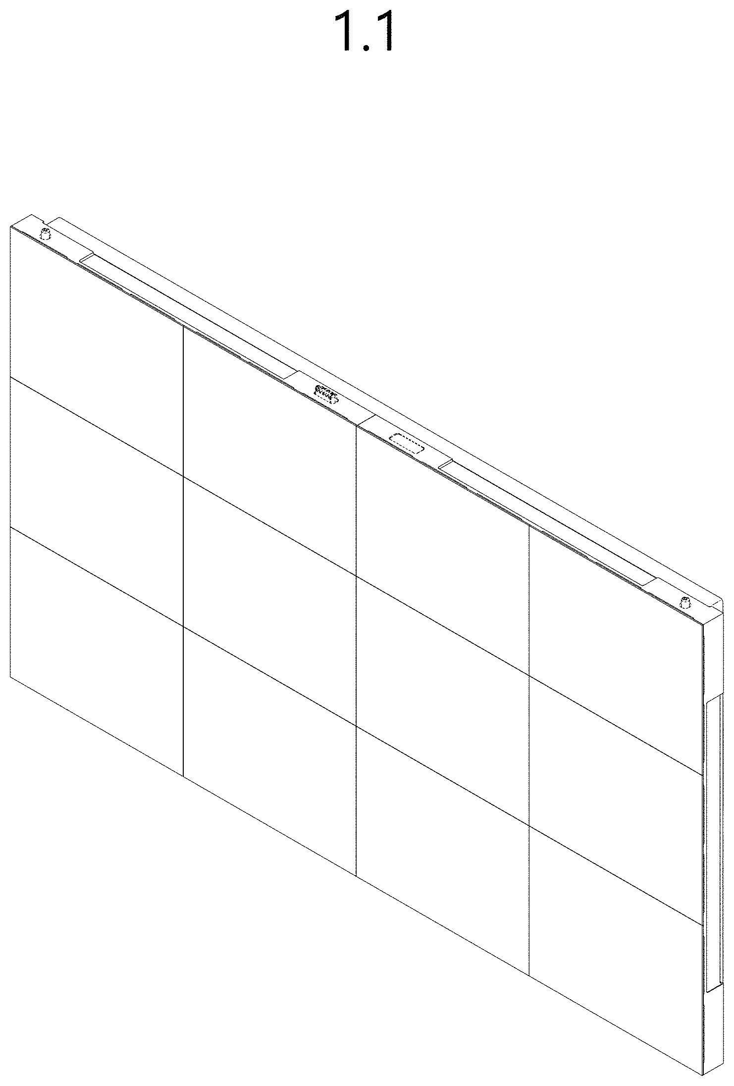 Patent USD1000435 Figure 1 – Electronic display unit