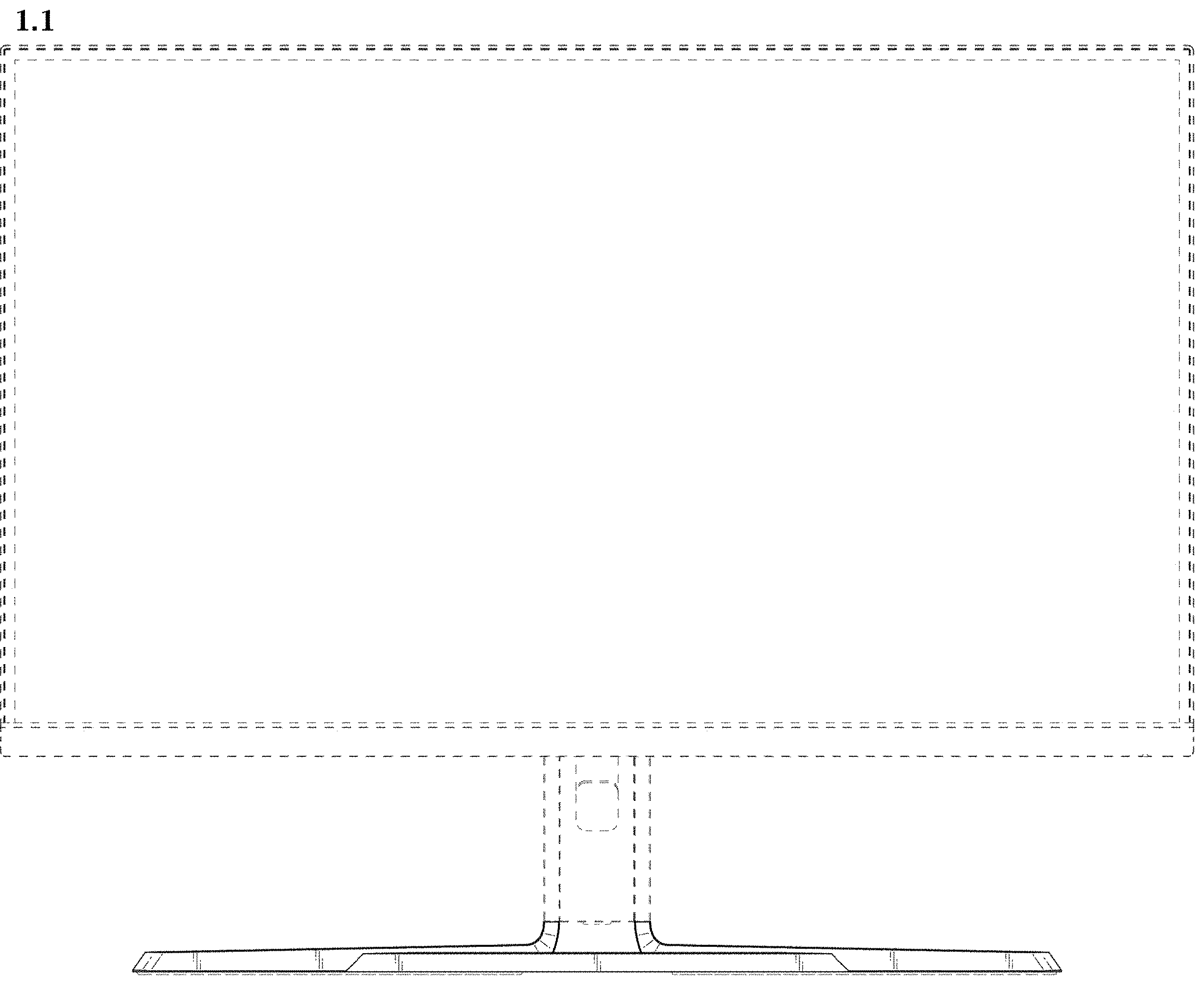 Patent USD1000436 Figure 1 – Monitor