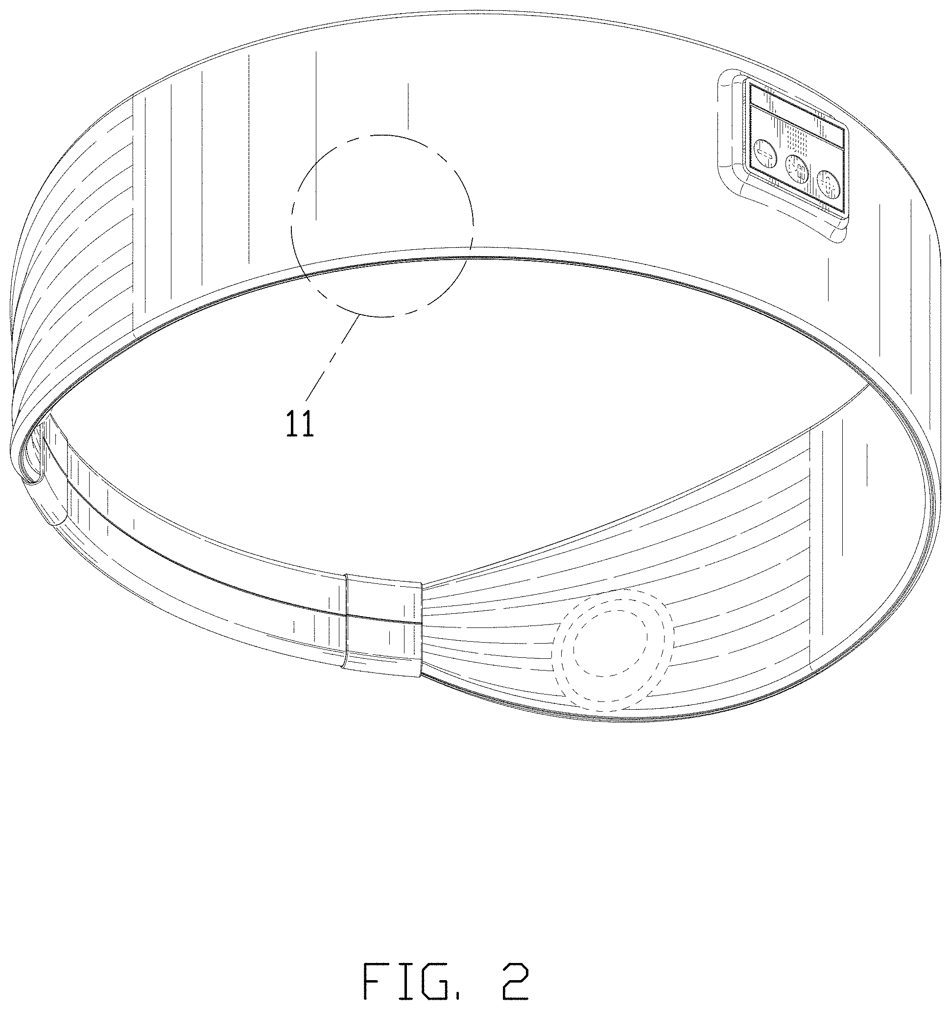 Patent USD1000438 Figure 2 – Wireless headband
