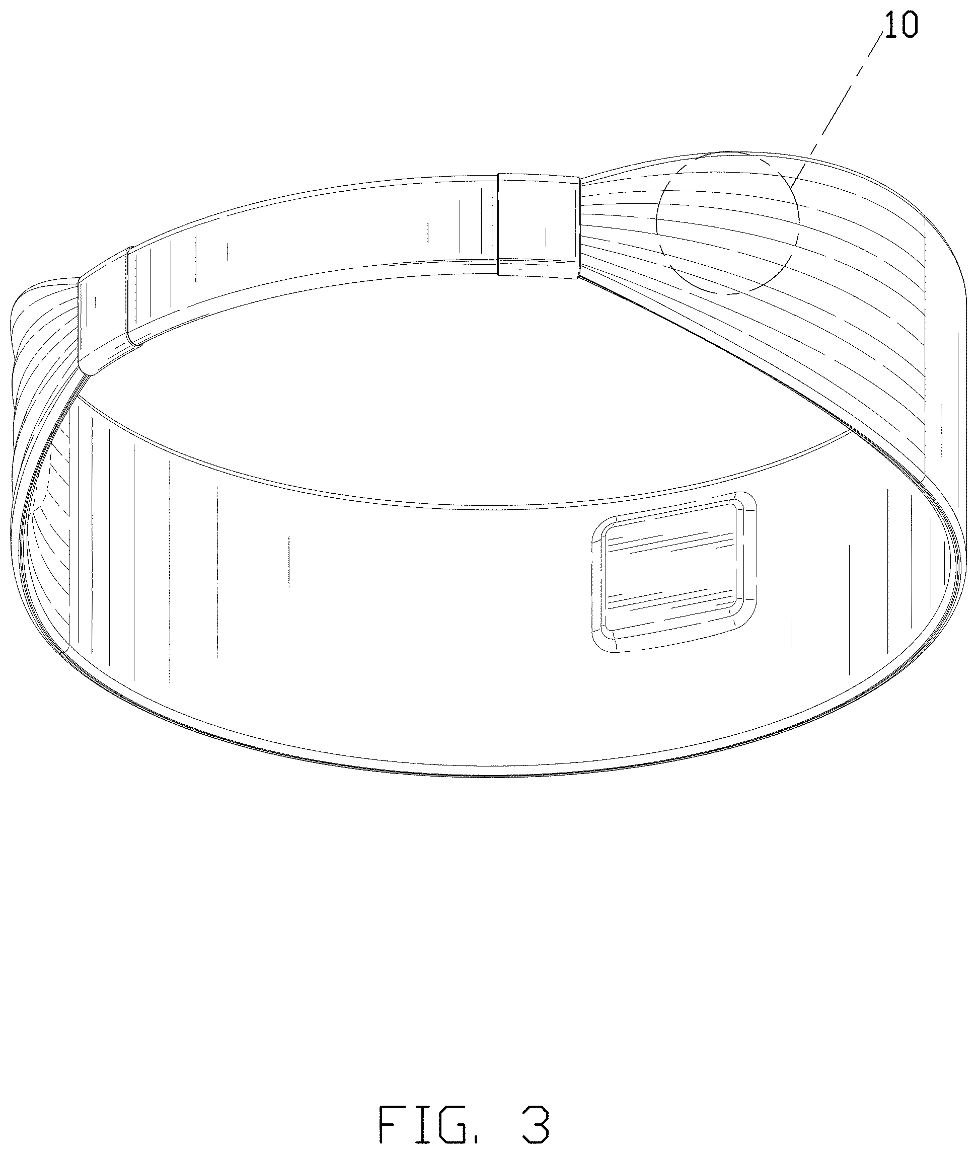 Patent USD1000438 Figure 3 – Wireless headband