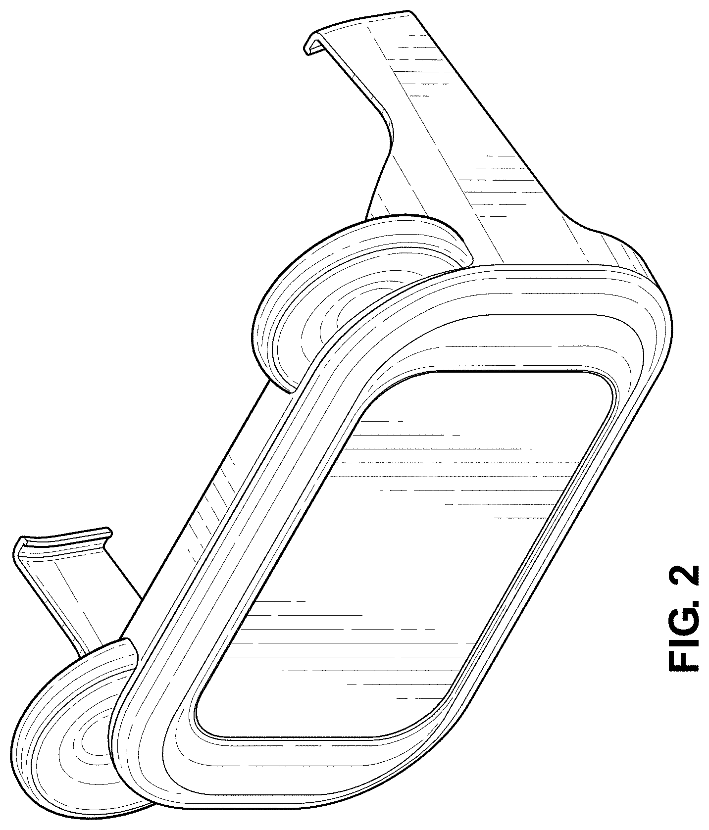 Patent USD1000439 Figure 2 – Virtual reality (VR) headset add-on