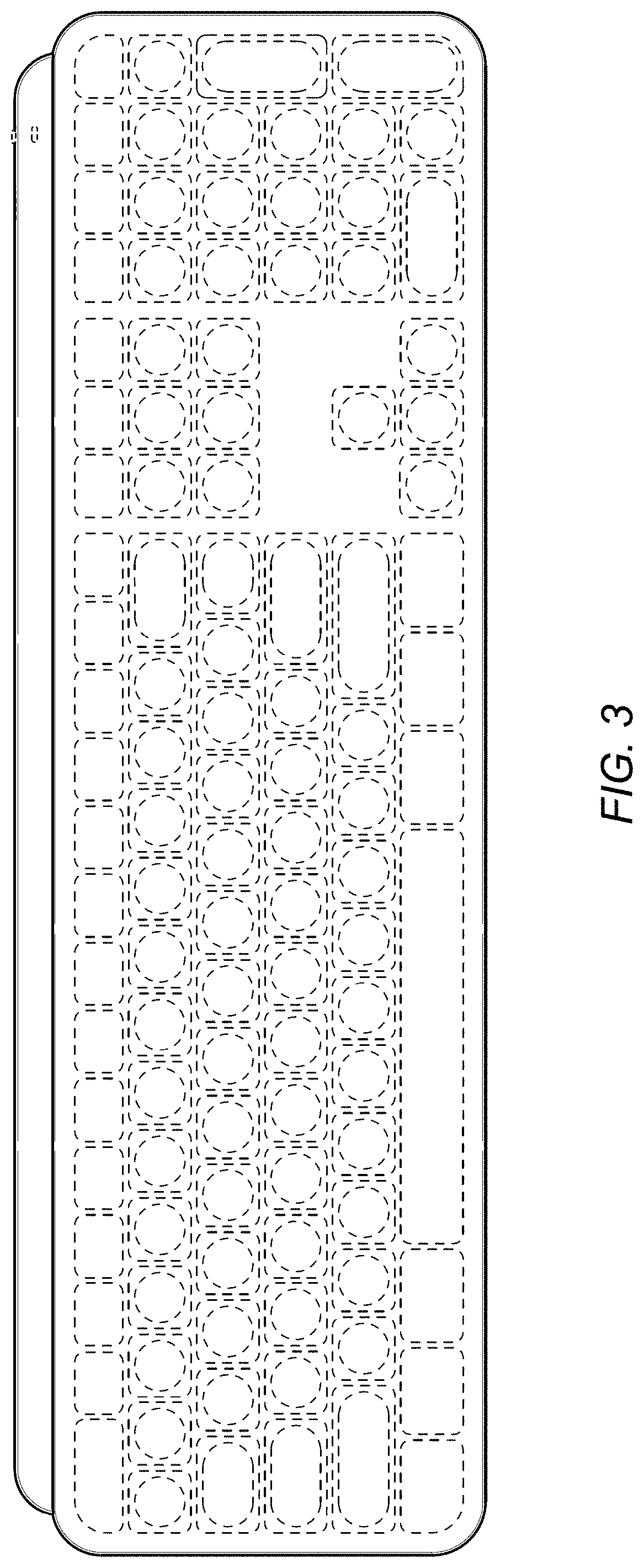 Patent USD1000442 Figure 3 – Keyboard