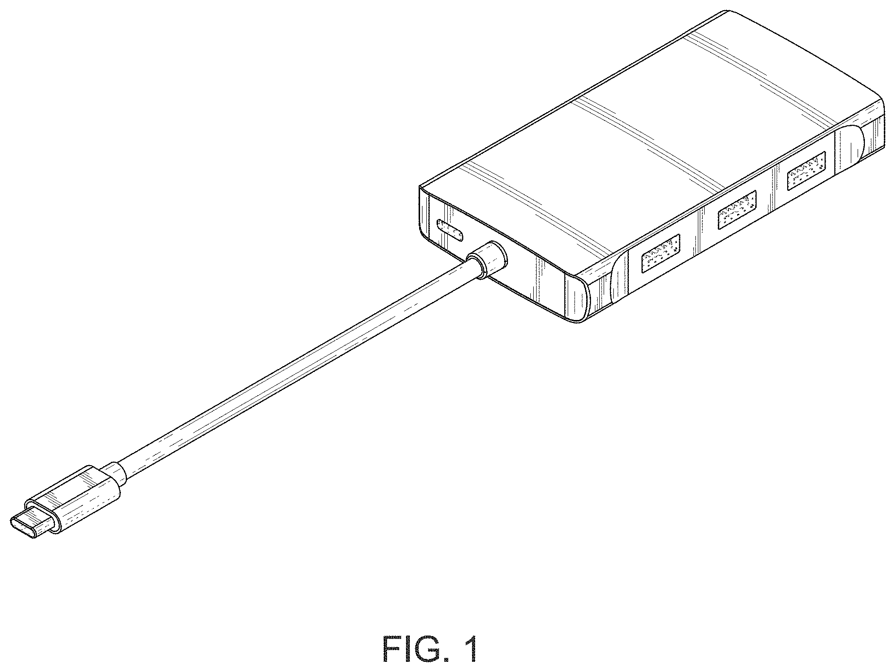 Patent USD1000445 Figure 1 – USB C adapter