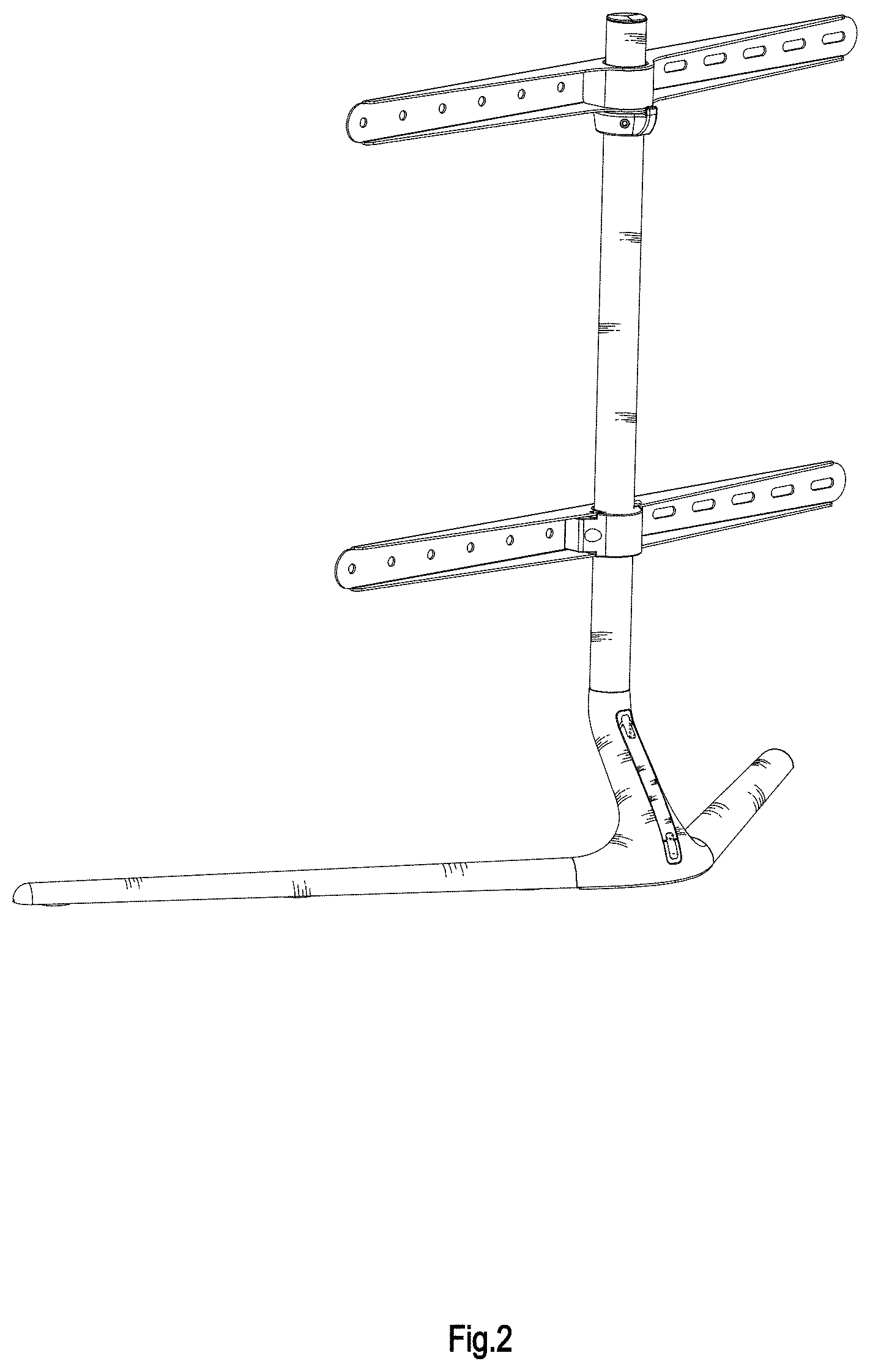 Patent USD1000449 Figure 2 – Monitor stand