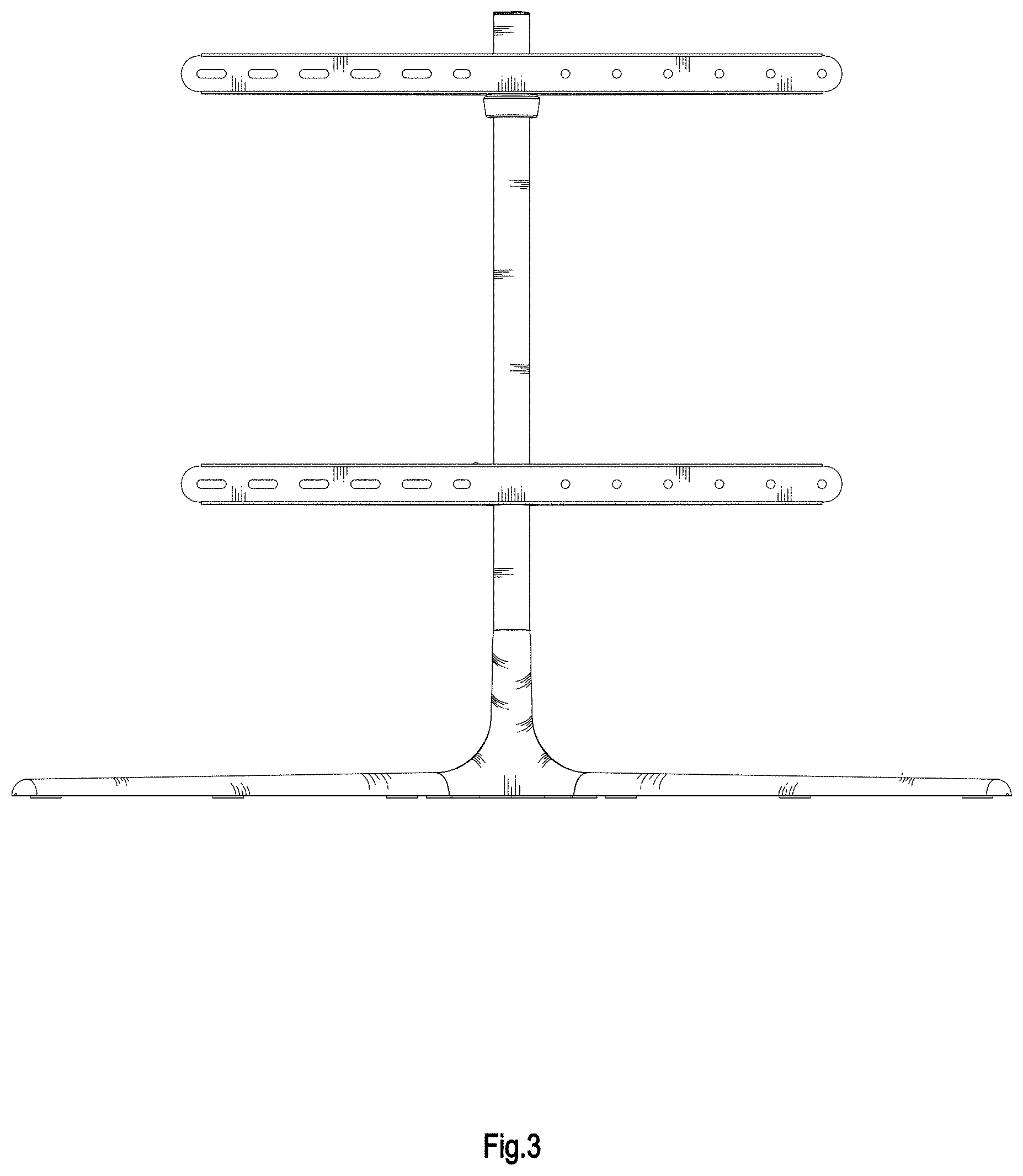 Patent USD1000449 Figure 3 – Monitor stand