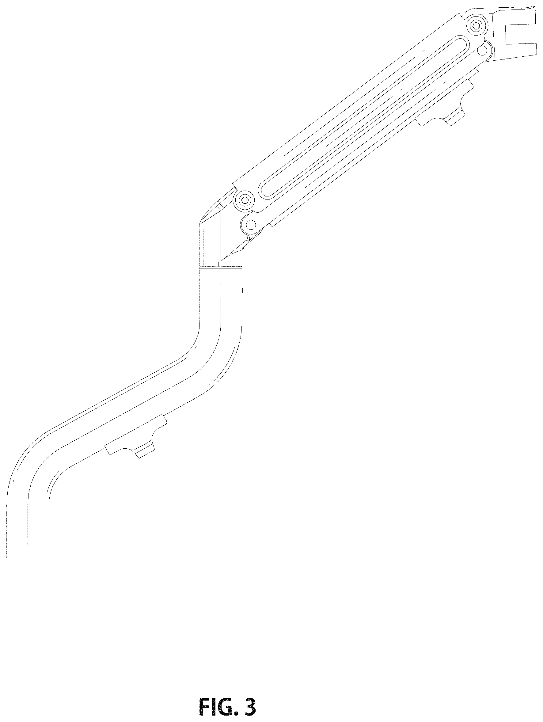 Patent USD1000451 Figure 3 – Monitor arm
