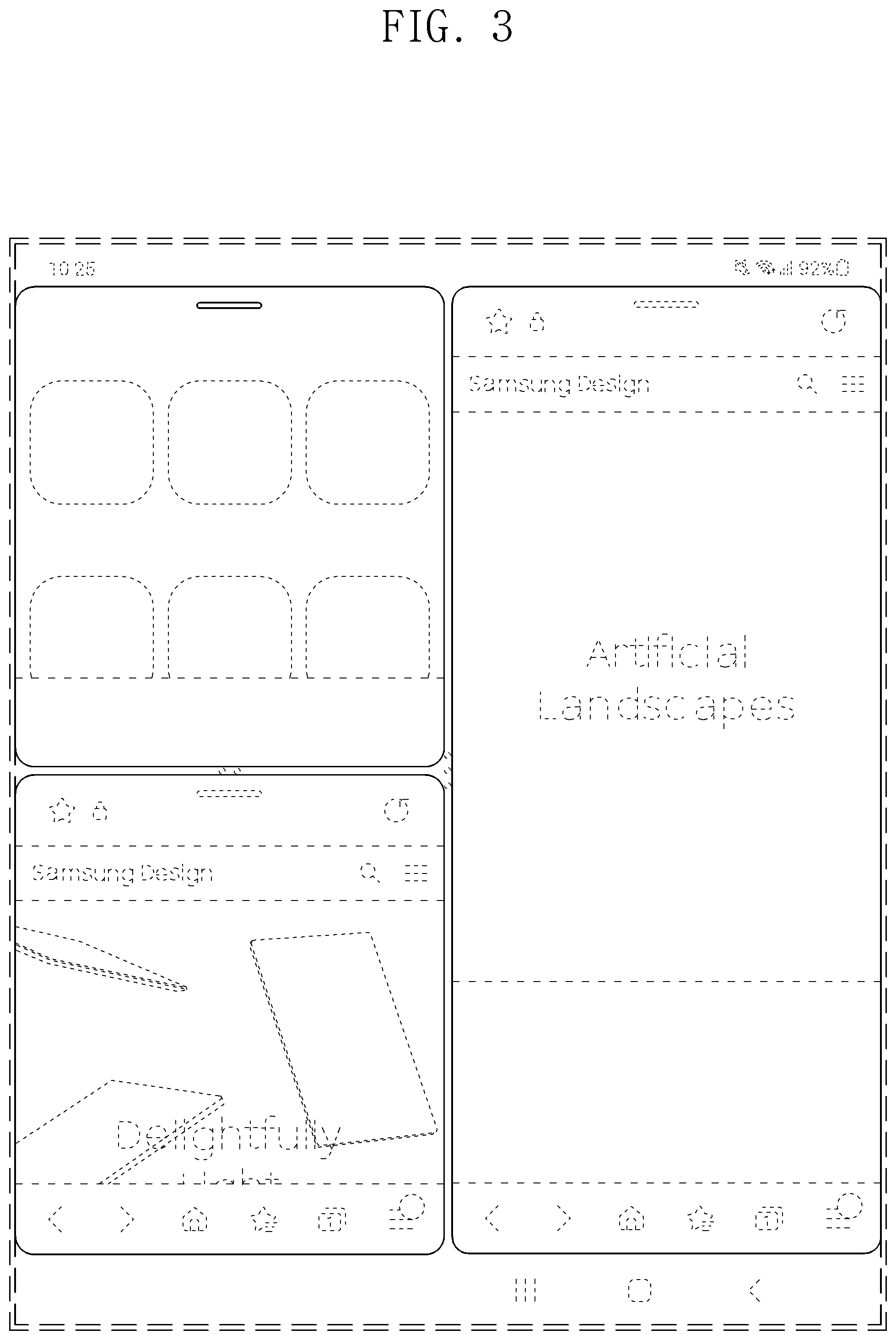 Patent USD1000473 Figure 3 – Display screen or portion thereof with transitional graphical user interface