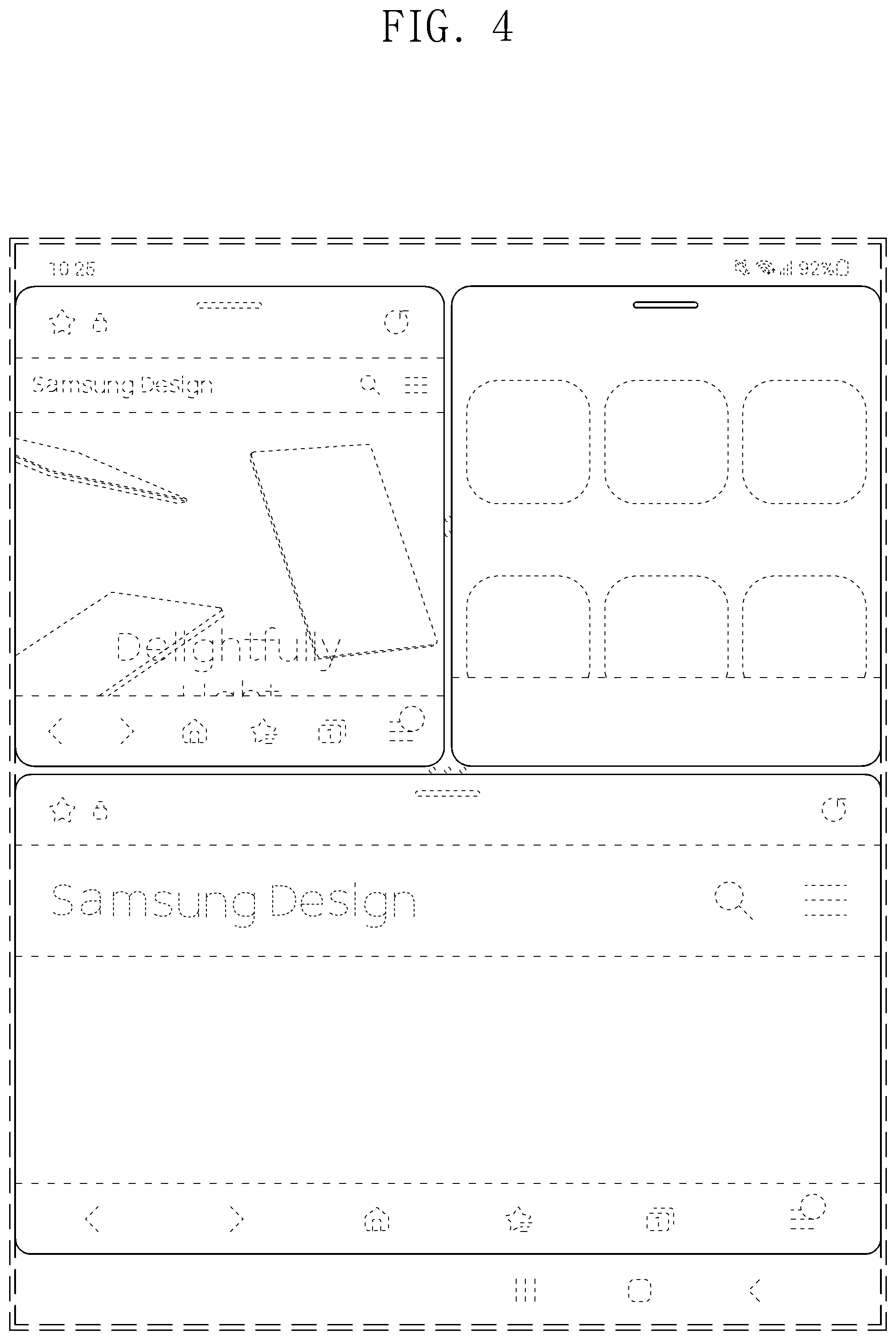 Patent USD1000473 Figure 4 – Display screen or portion thereof with transitional graphical user interface