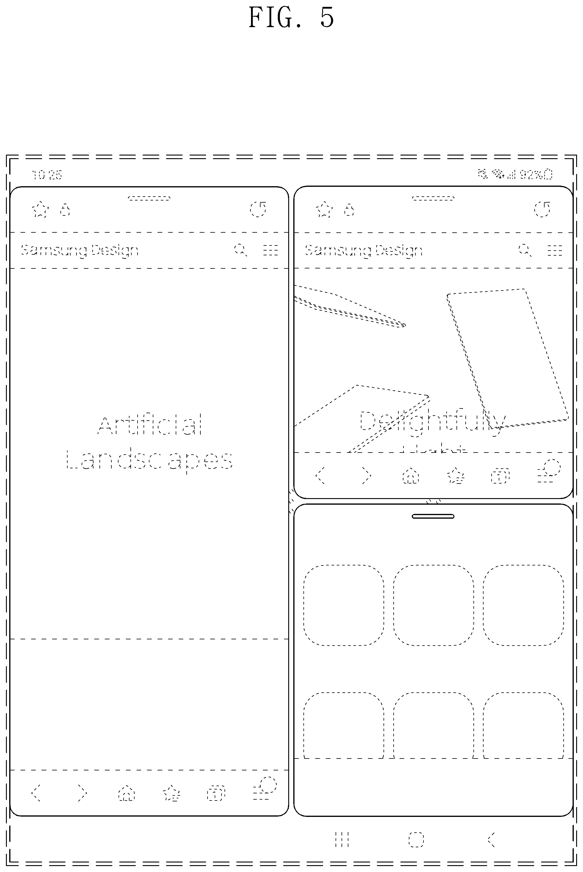 Patent USD1000473 Figure 5 – Display screen or portion thereof with transitional graphical user interface