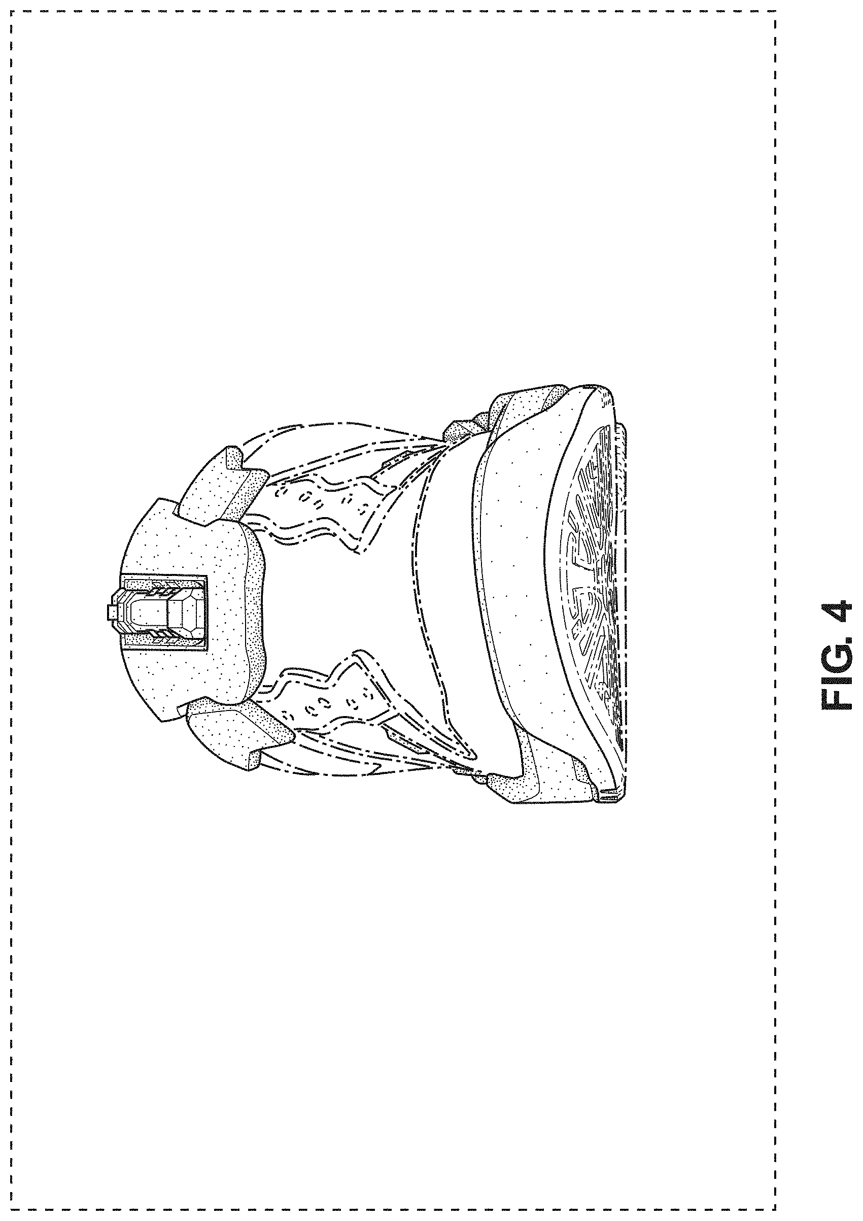 Patent USD1000478 Figure 4 – Display screen with virtual three-dimensional shoe or display system with virtual three-dimensional shoe