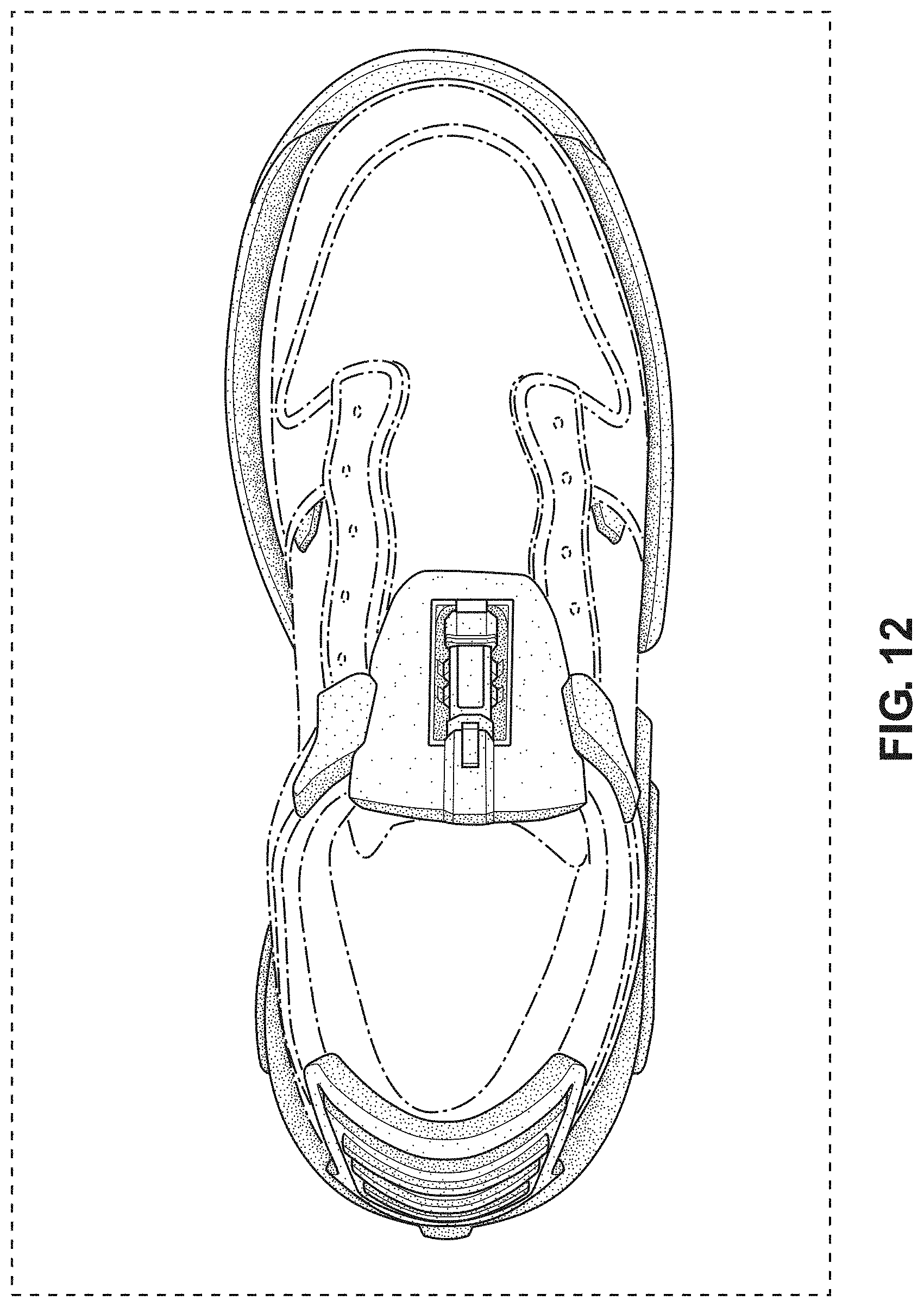 Patent USD1000478 Figure 12 – Display screen with virtual three-dimensional shoe or display system with virtual three-dimensional shoe