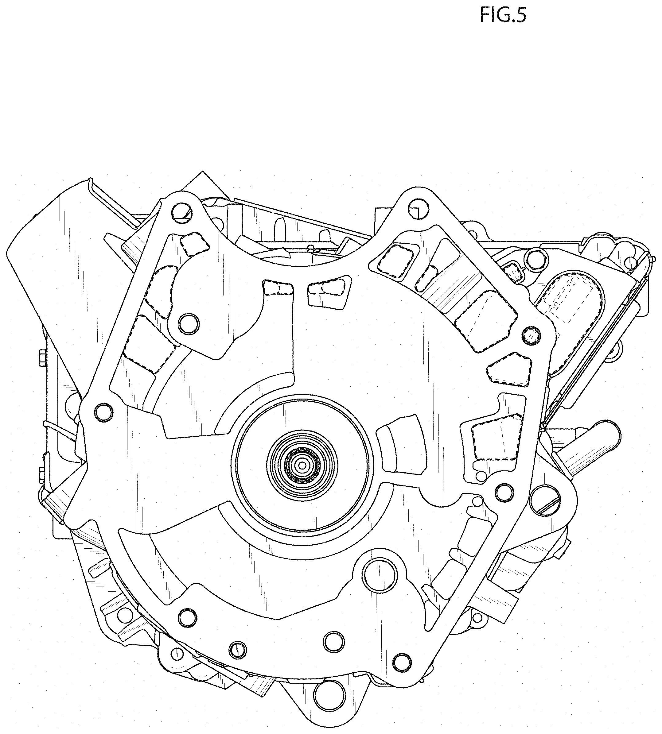 Patent USD1000479 Figure 5 – Rotating machine for vehicle