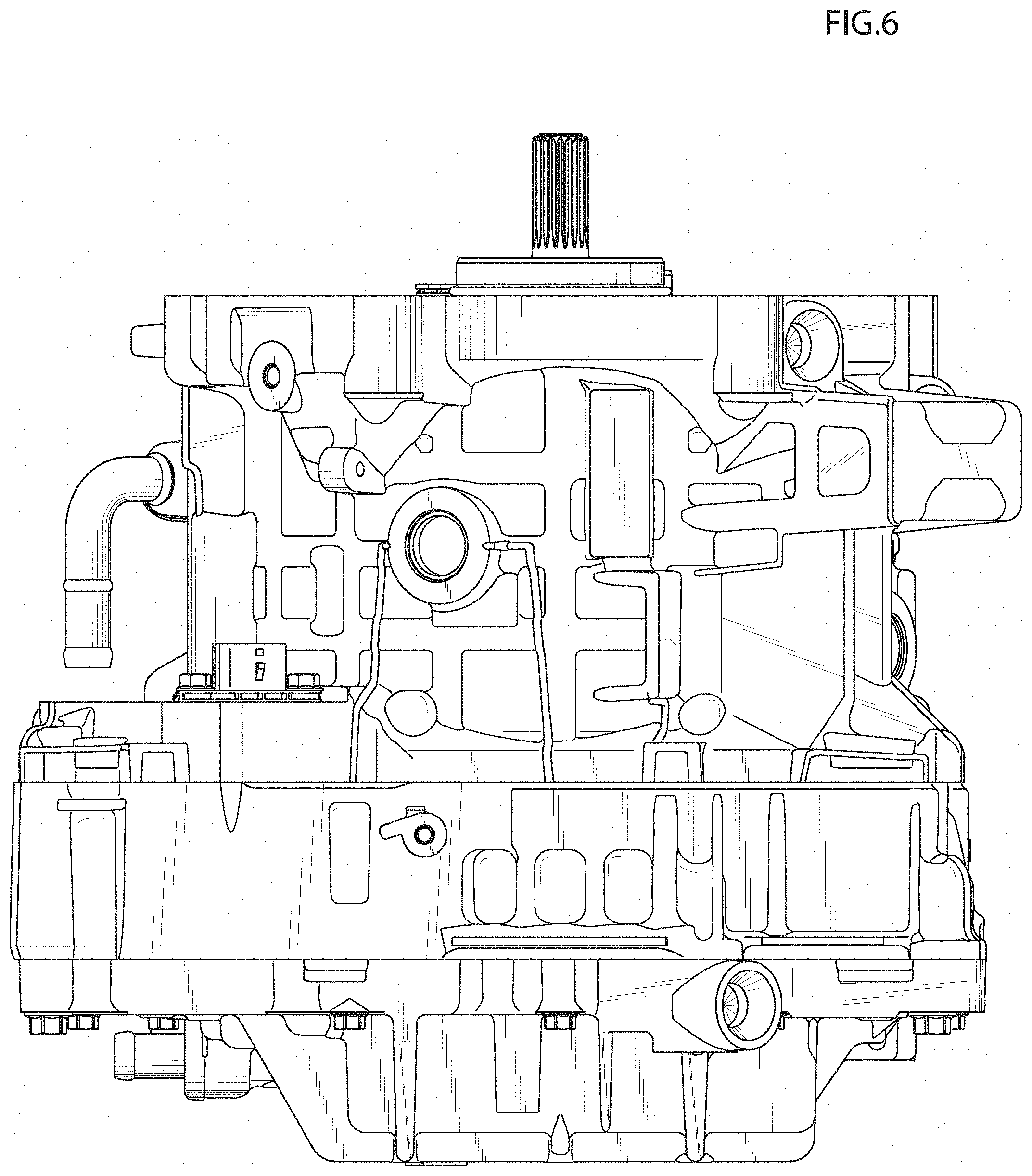 Patent USD1000479 Figure 6 – Rotating machine for vehicle