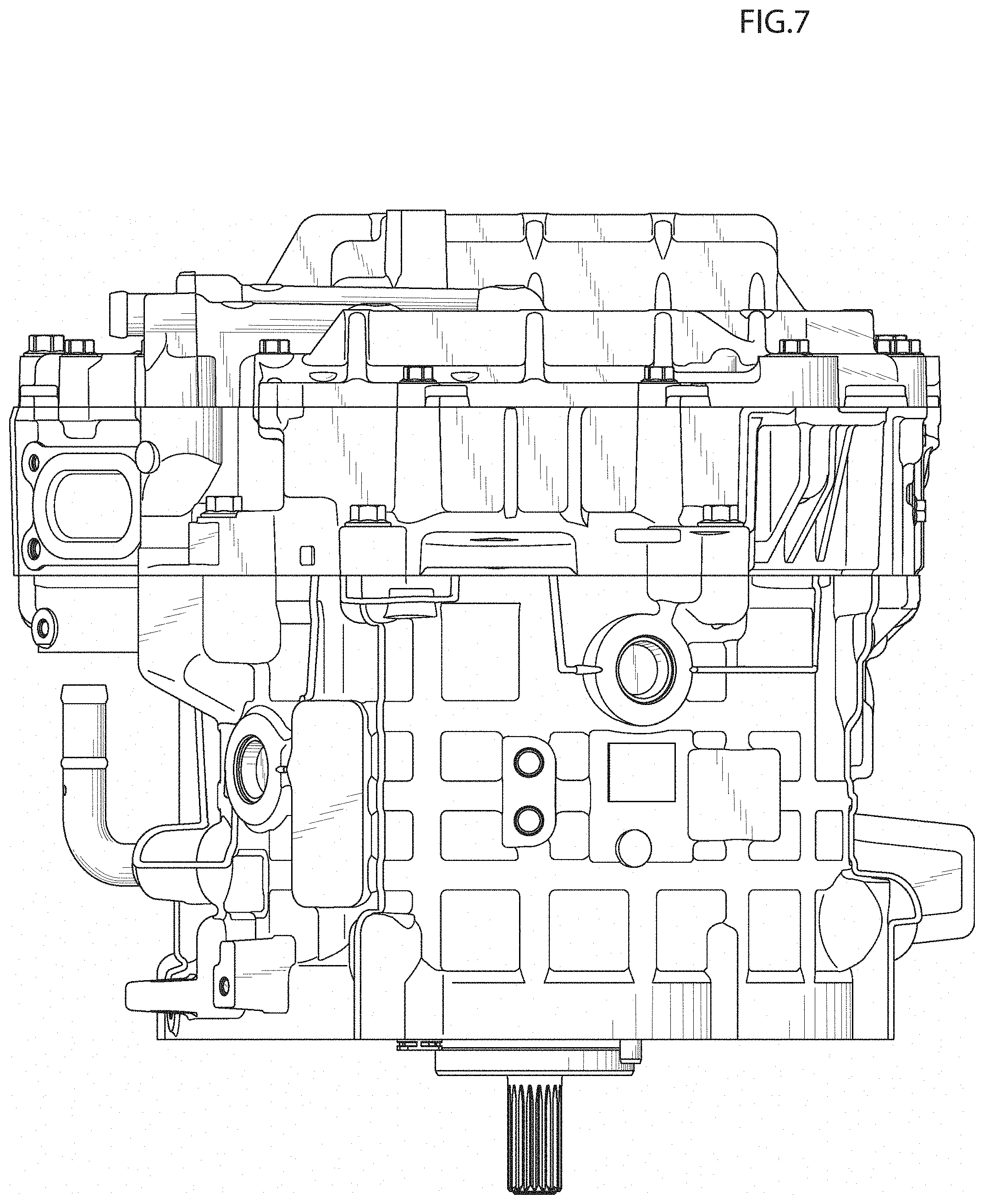 Patent USD1000479 Figure 7 – Rotating machine for vehicle