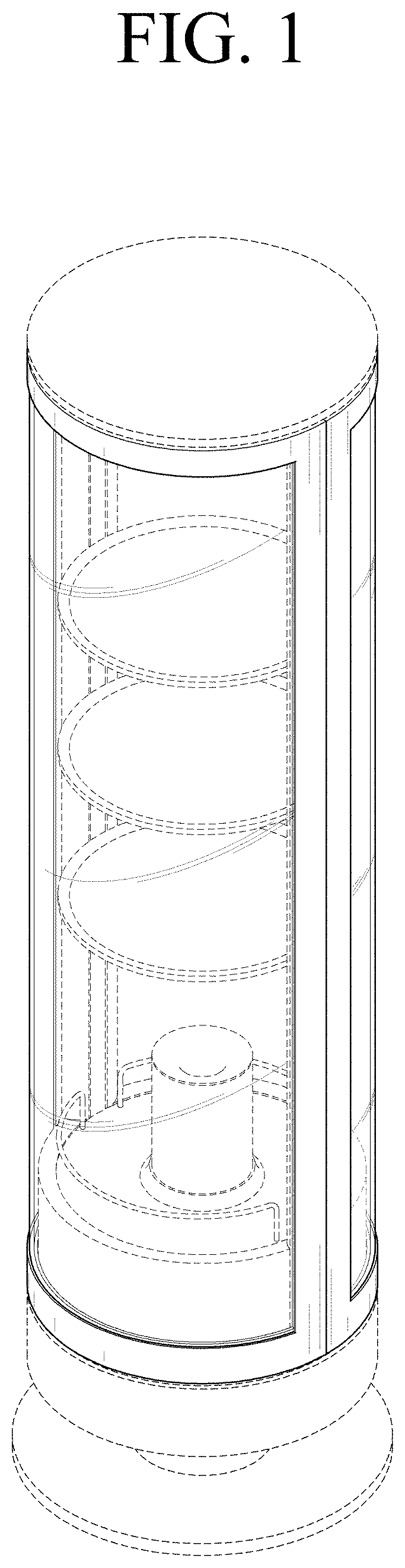 Patent USD1000481 Figure 1 – Refrigerator