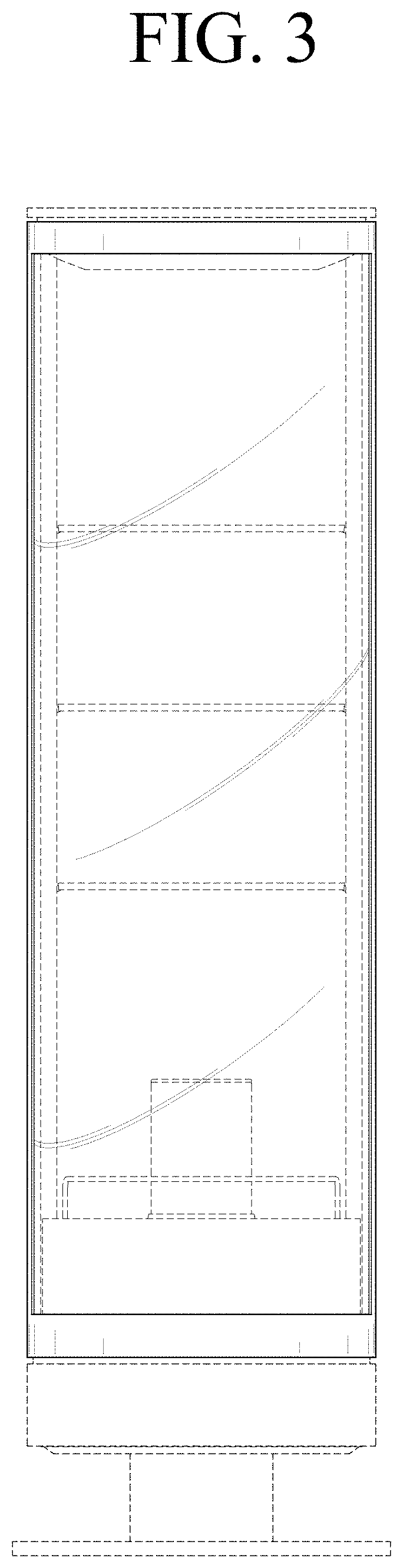 Patent USD1000481 Figure 3 – Refrigerator