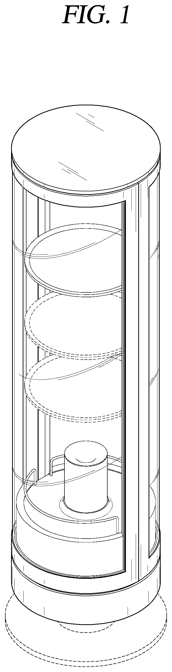 Patent USD1000482 Figure 1 – Refrigerator