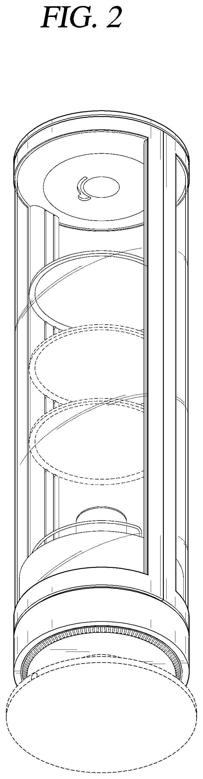 Patent USD1000482 Figure 2 – Refrigerator