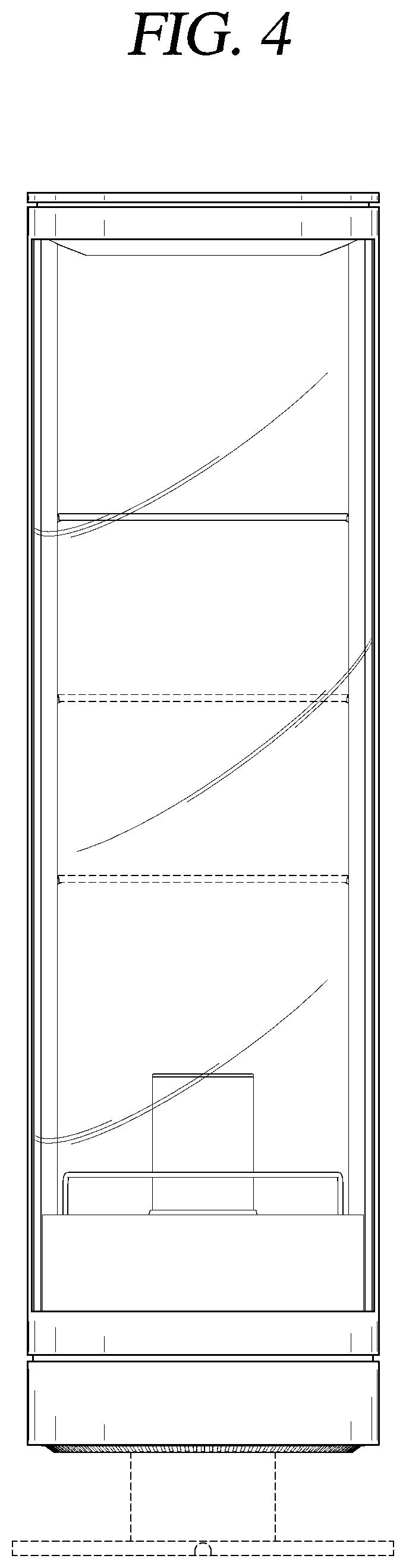 Patent USD1000482 Figure 4 – Refrigerator