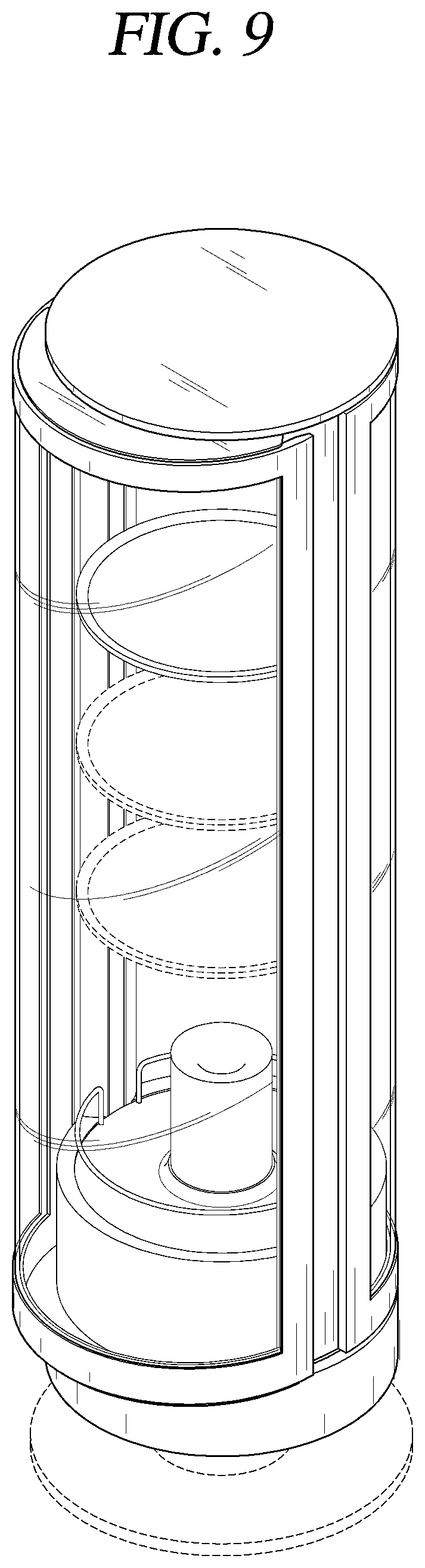 Patent USD1000482 Figure 9 – Refrigerator