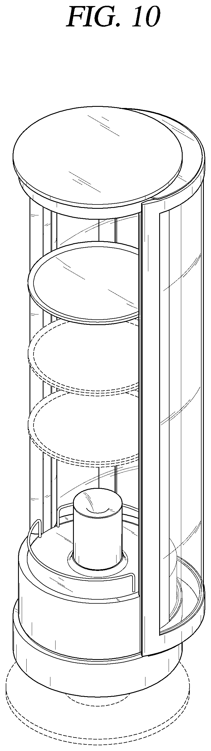 Patent USD1000482 Figure 10 – Refrigerator