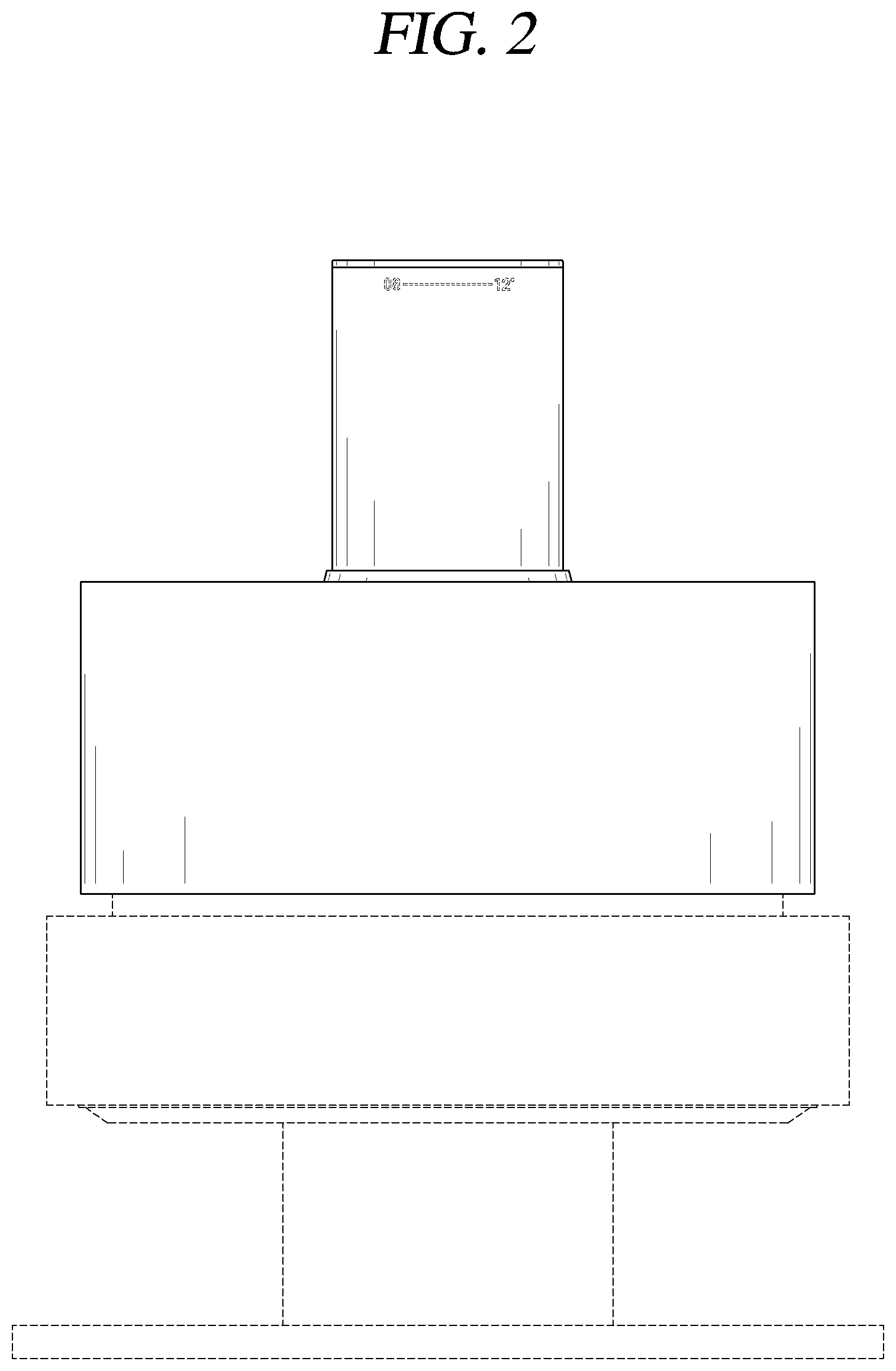 Patent USD1000483 Figure 2 – Refrigerator body