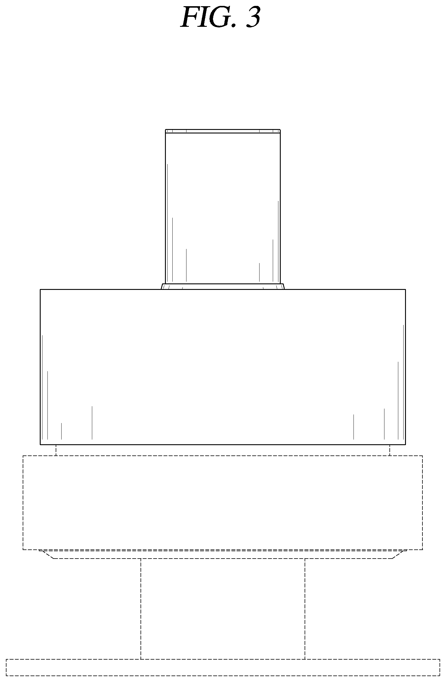 Patent USD1000483 Figure 3 – Refrigerator body