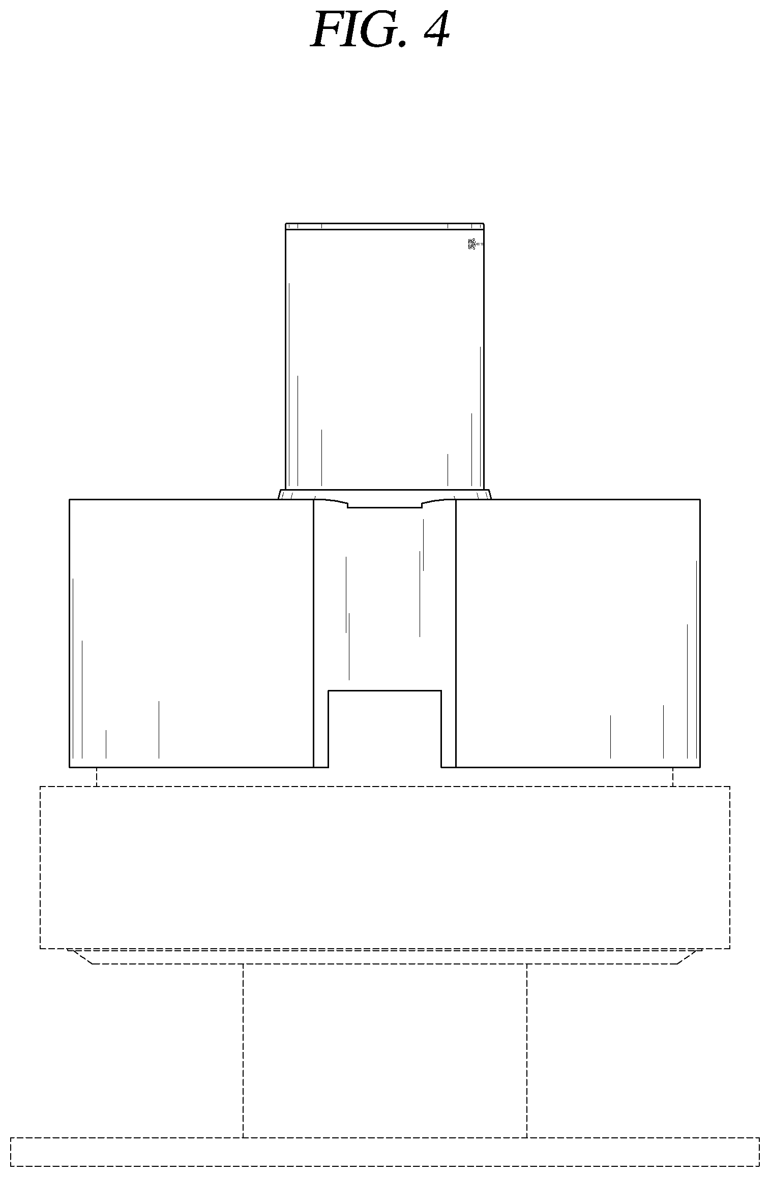 Patent USD1000483 Figure 4 – Refrigerator body
