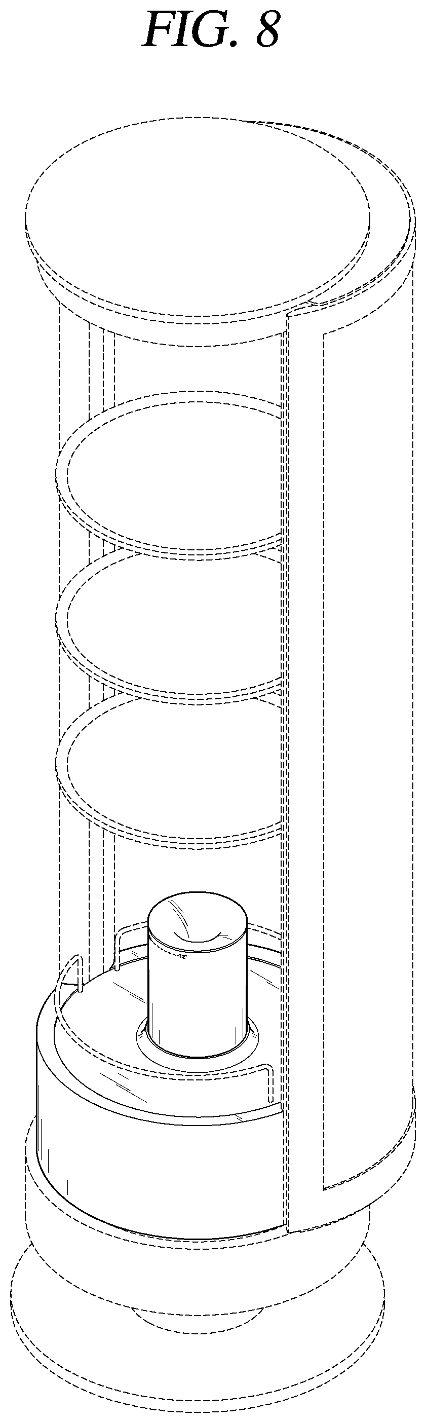Patent USD1000483 Figure 8 – Refrigerator body