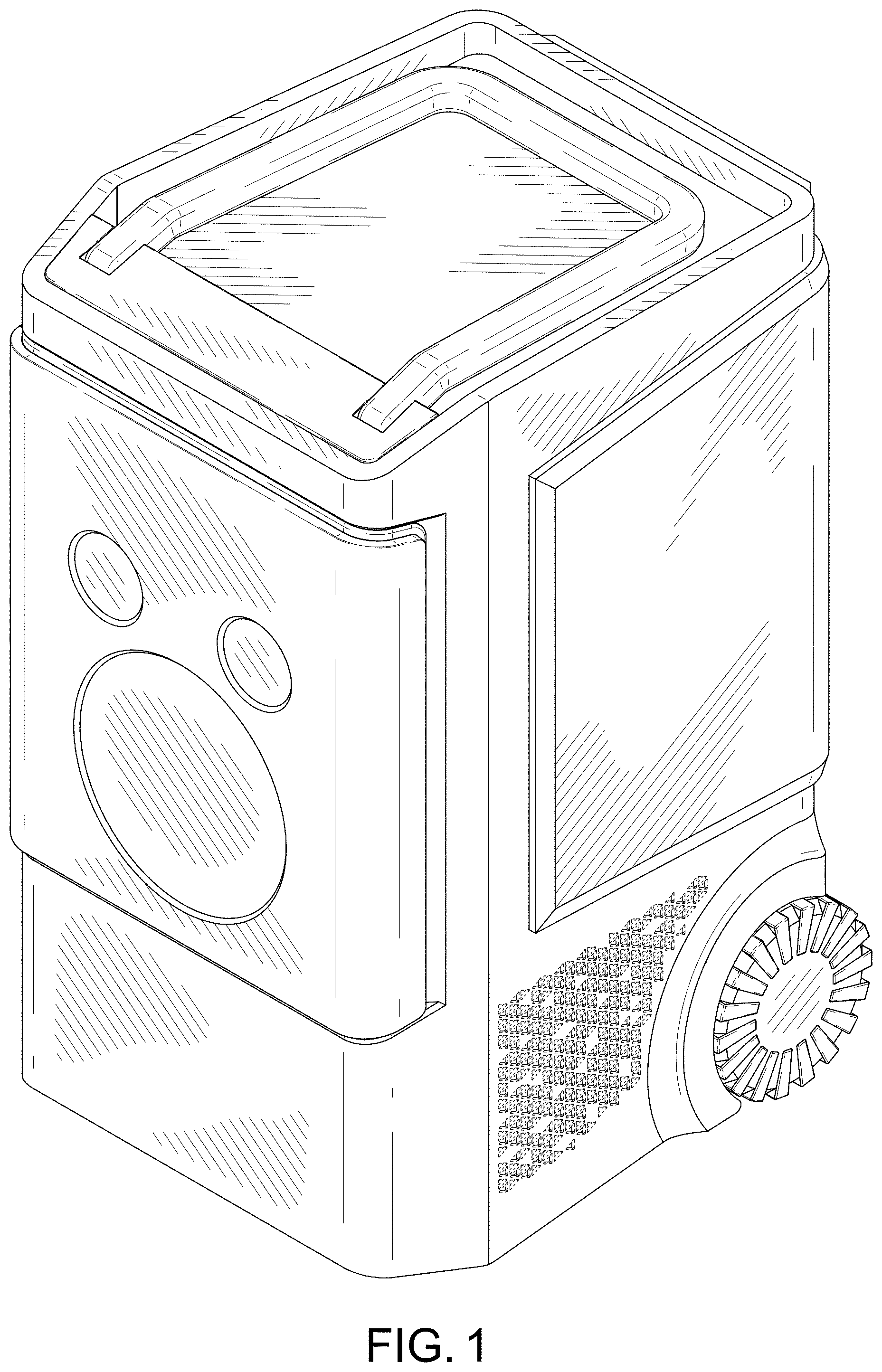 Patent USD1000484 Figure 1 – Car refrigerator
