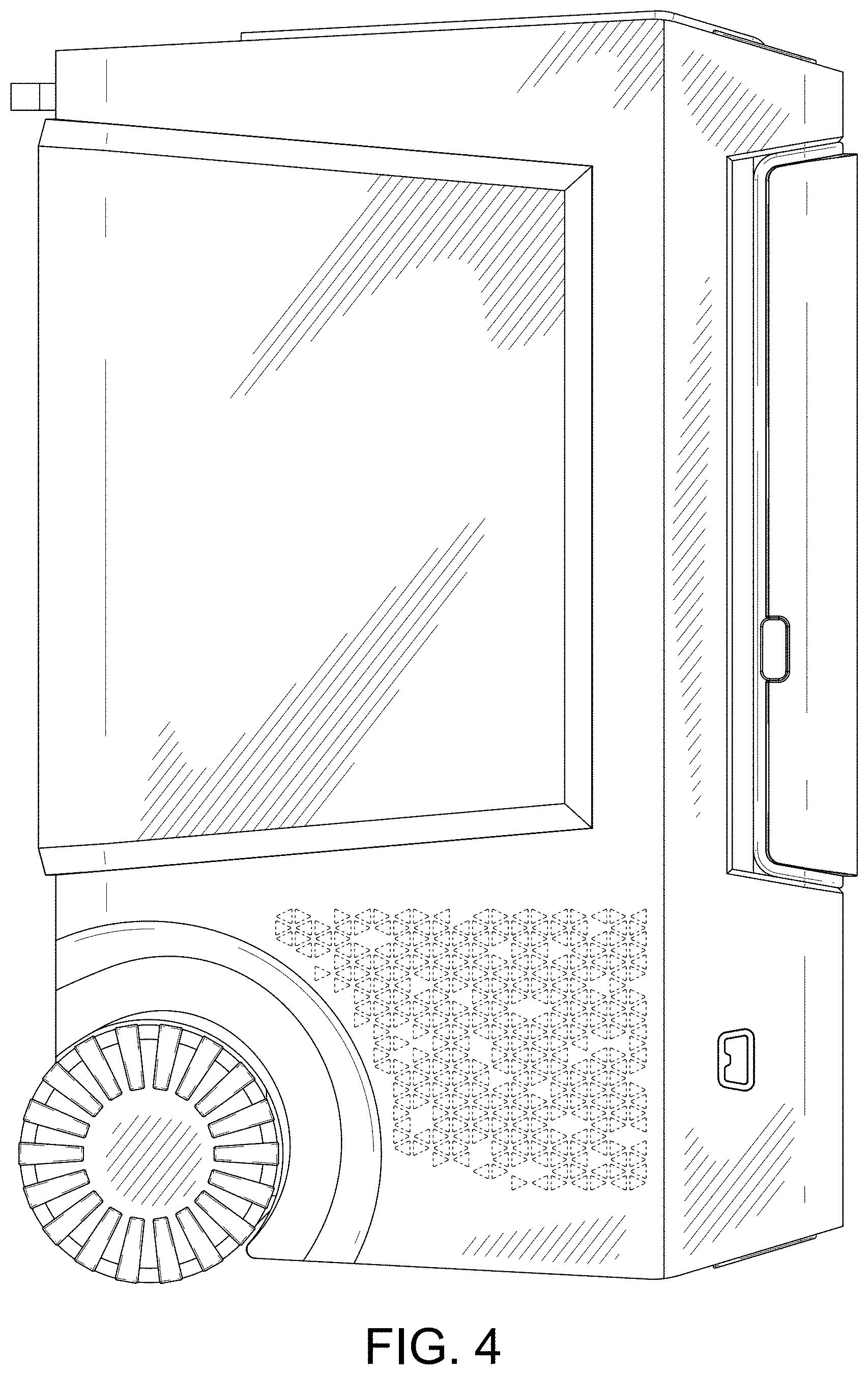 Patent USD1000484 Figure 4 – Car refrigerator