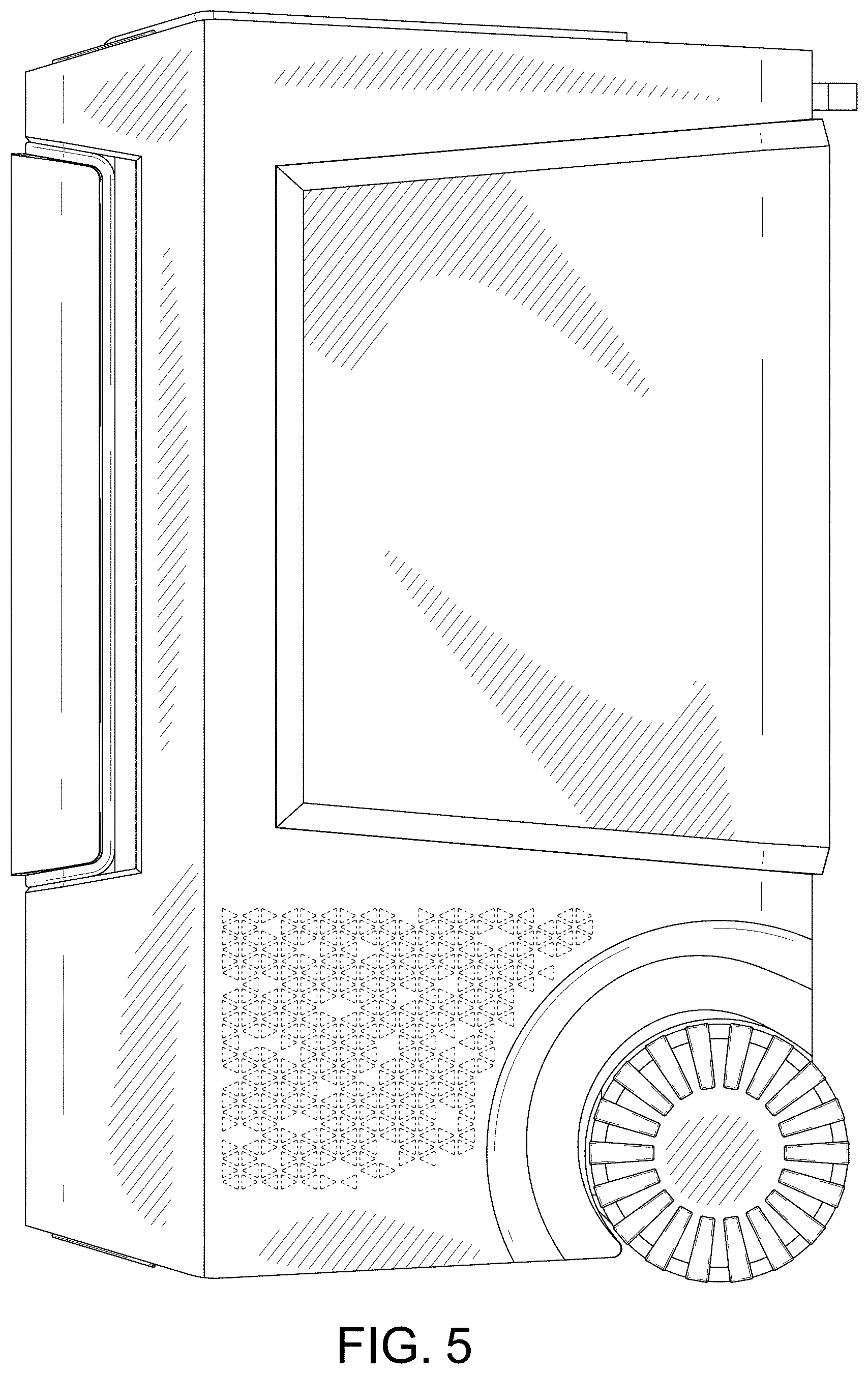 Patent USD1000484 Figure 5 – Car refrigerator