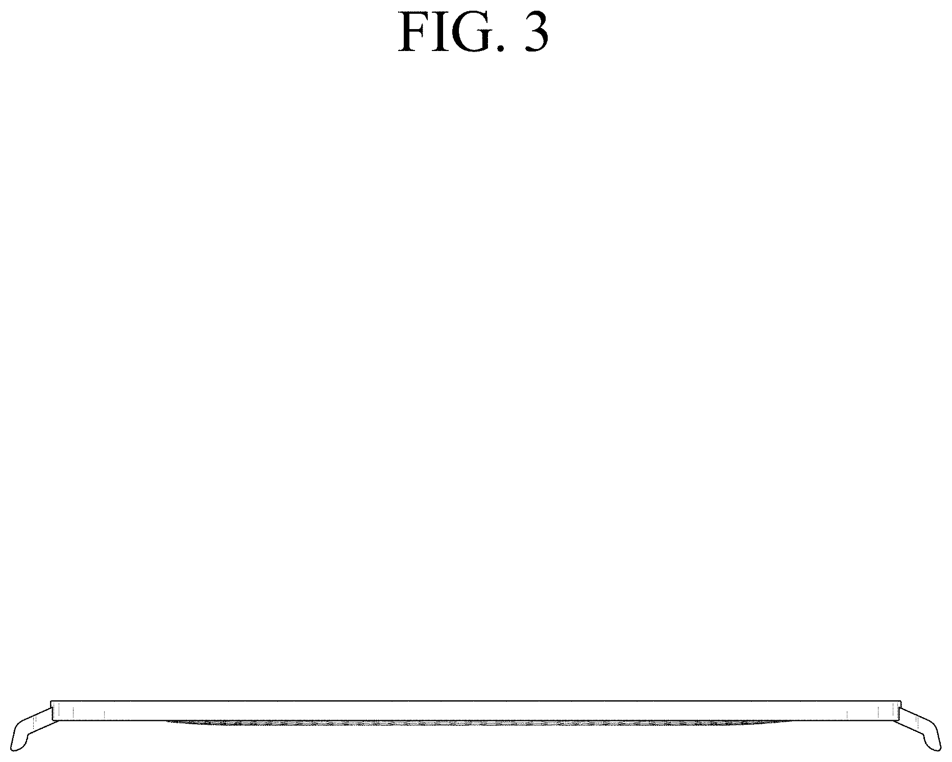 Patent USD1000485 Figure 3 – Shelf for refrigerator