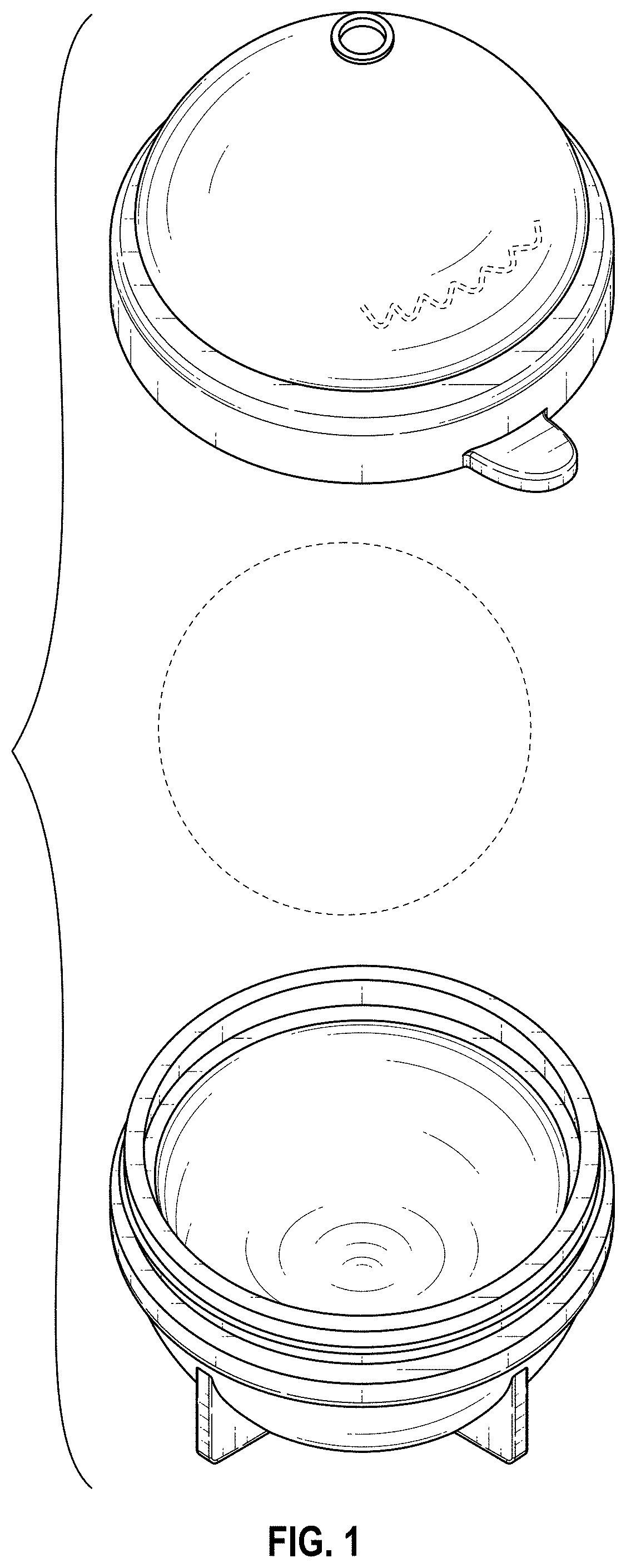 Patent USD1000487 — Spherical ice mold — Figure 1