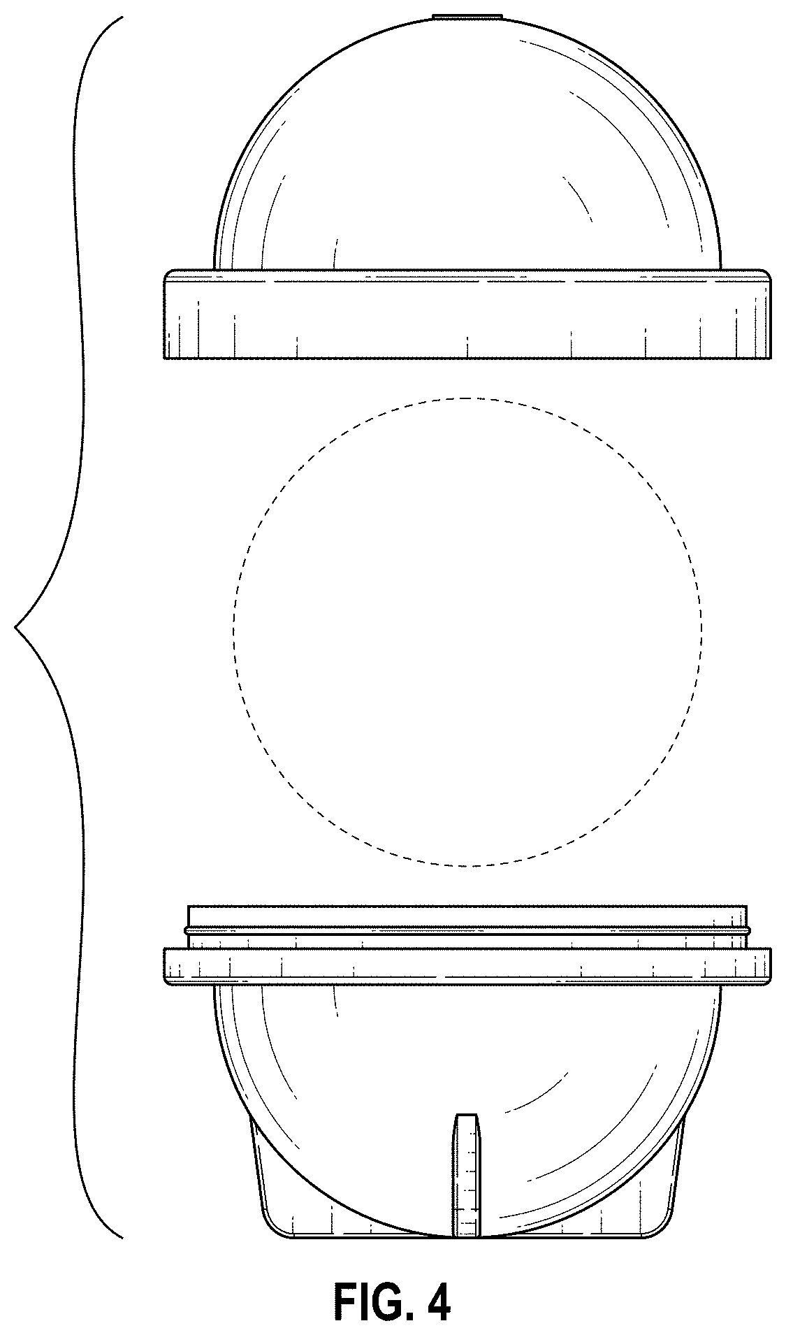 Patent USD1000487 Figure 4 – Spherical ice mold