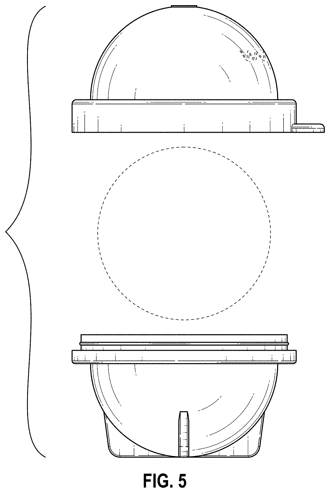 Patent USD1000487 Figure 5 – Spherical ice mold