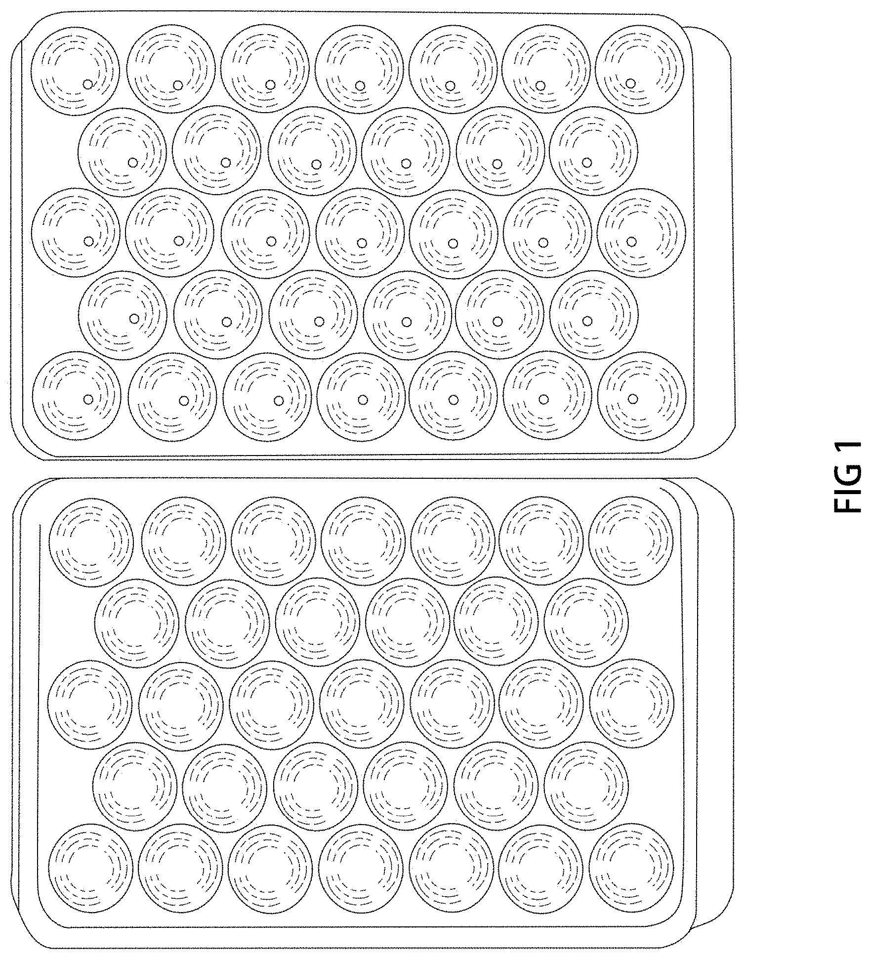 Patent USD1000489 Figure 1 – Ice cube tray