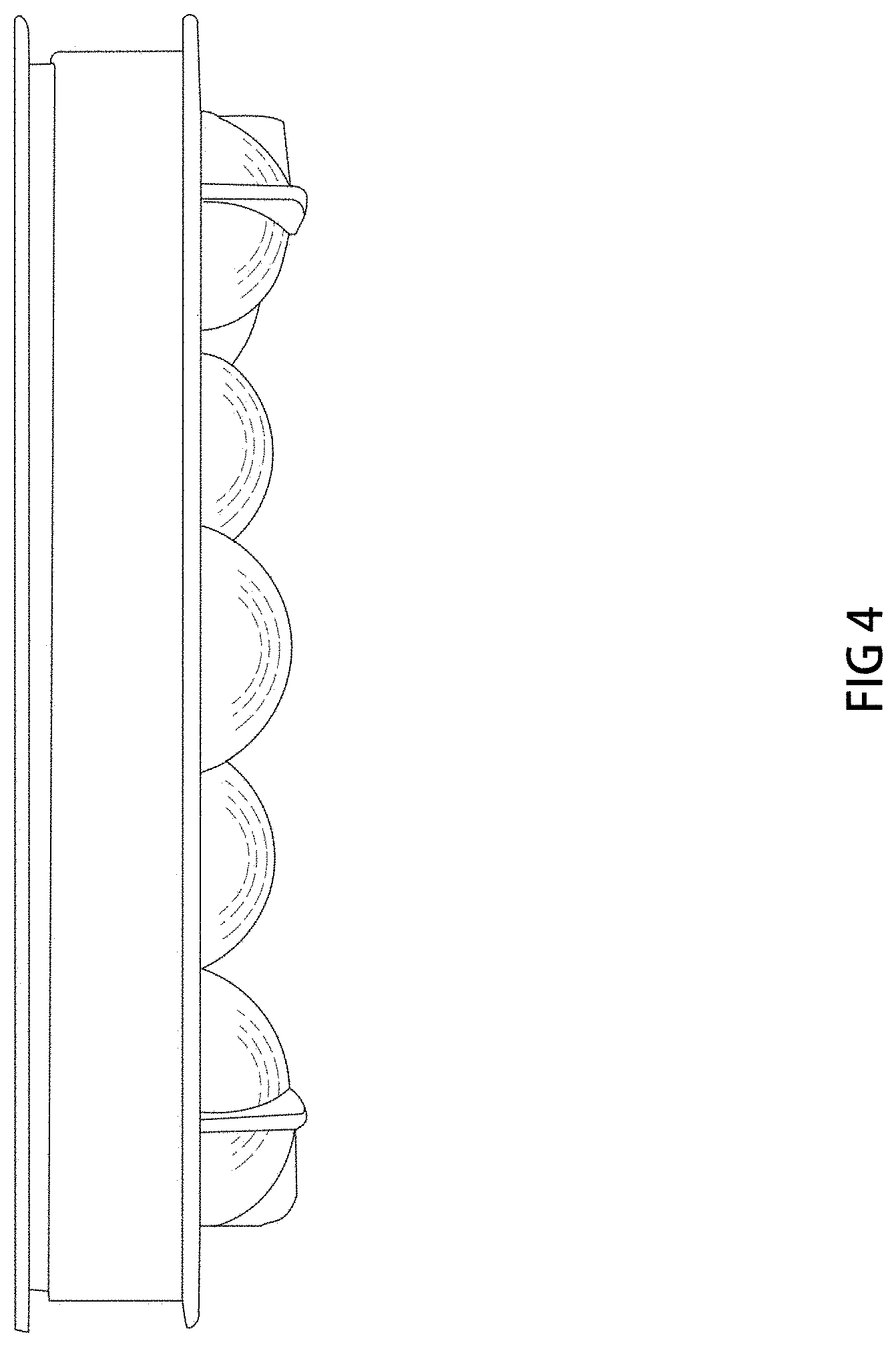 Patent USD1000489 Figure 4 – Ice cube tray