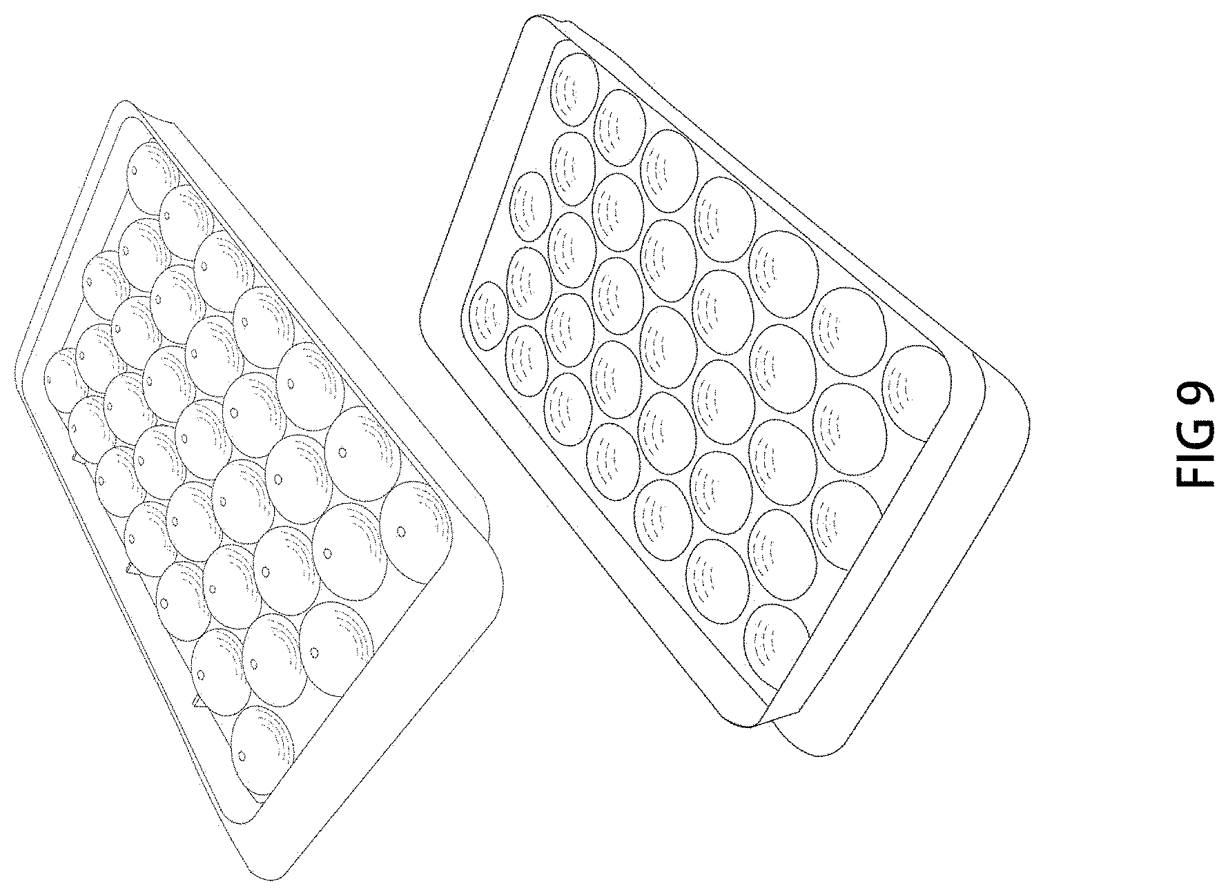Patent USD1000489 Figure 9 – Ice cube tray
