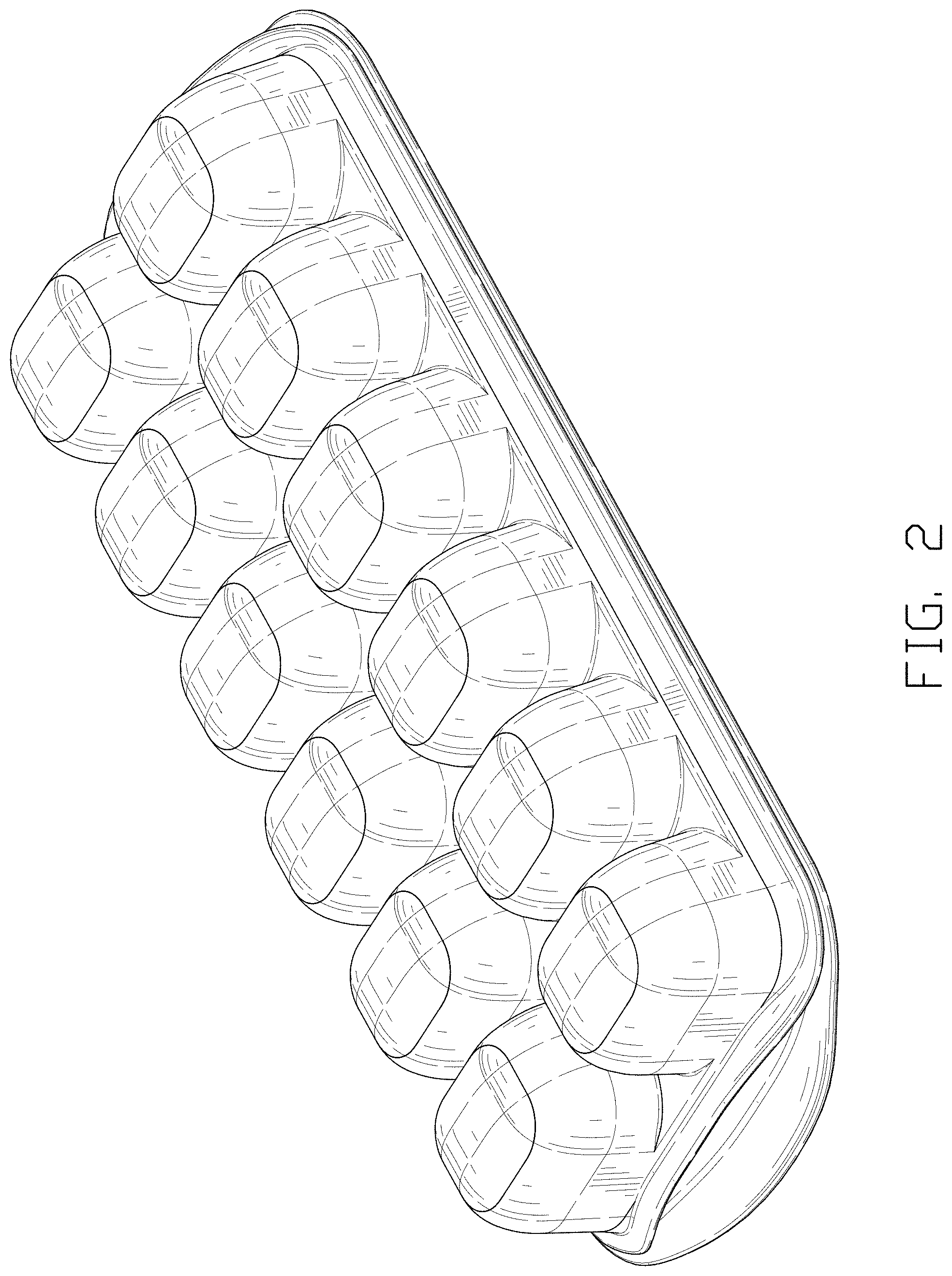 Patent USD1000490 Figure 2 – Ice cube tray
