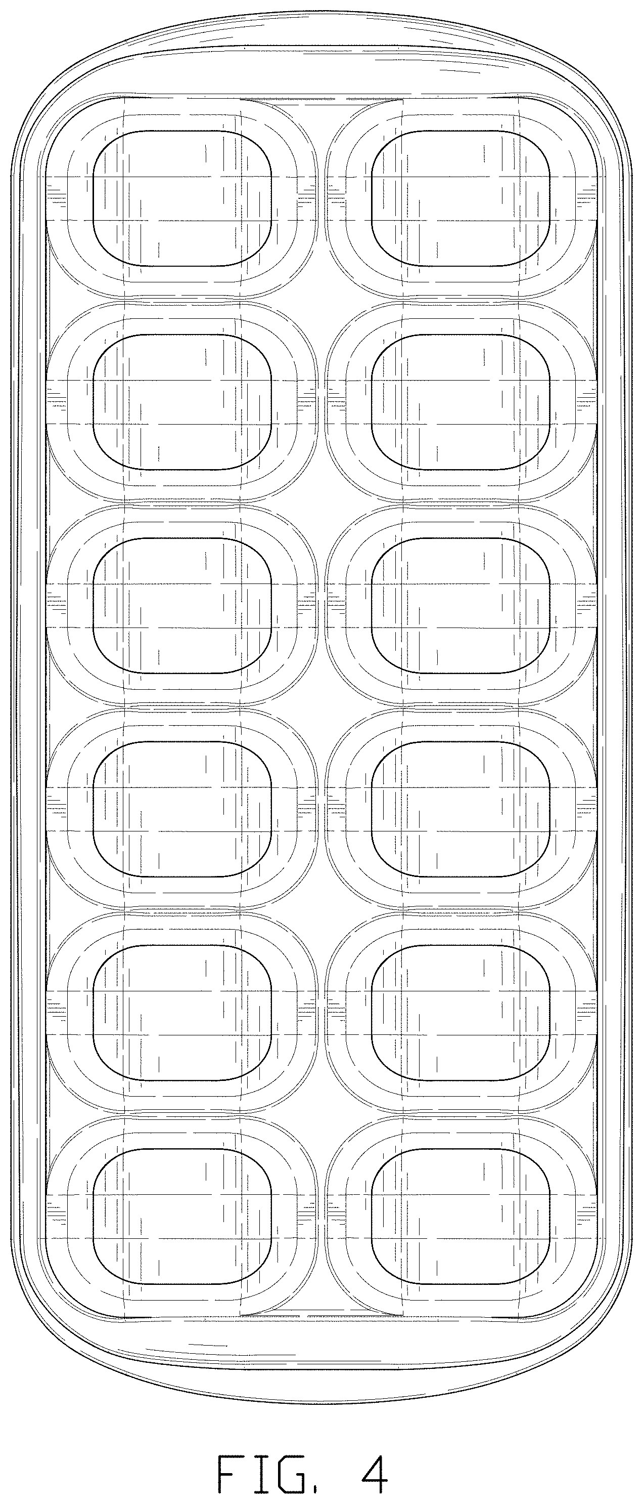 Patent USD1000490 Figure 4 – Ice cube tray
