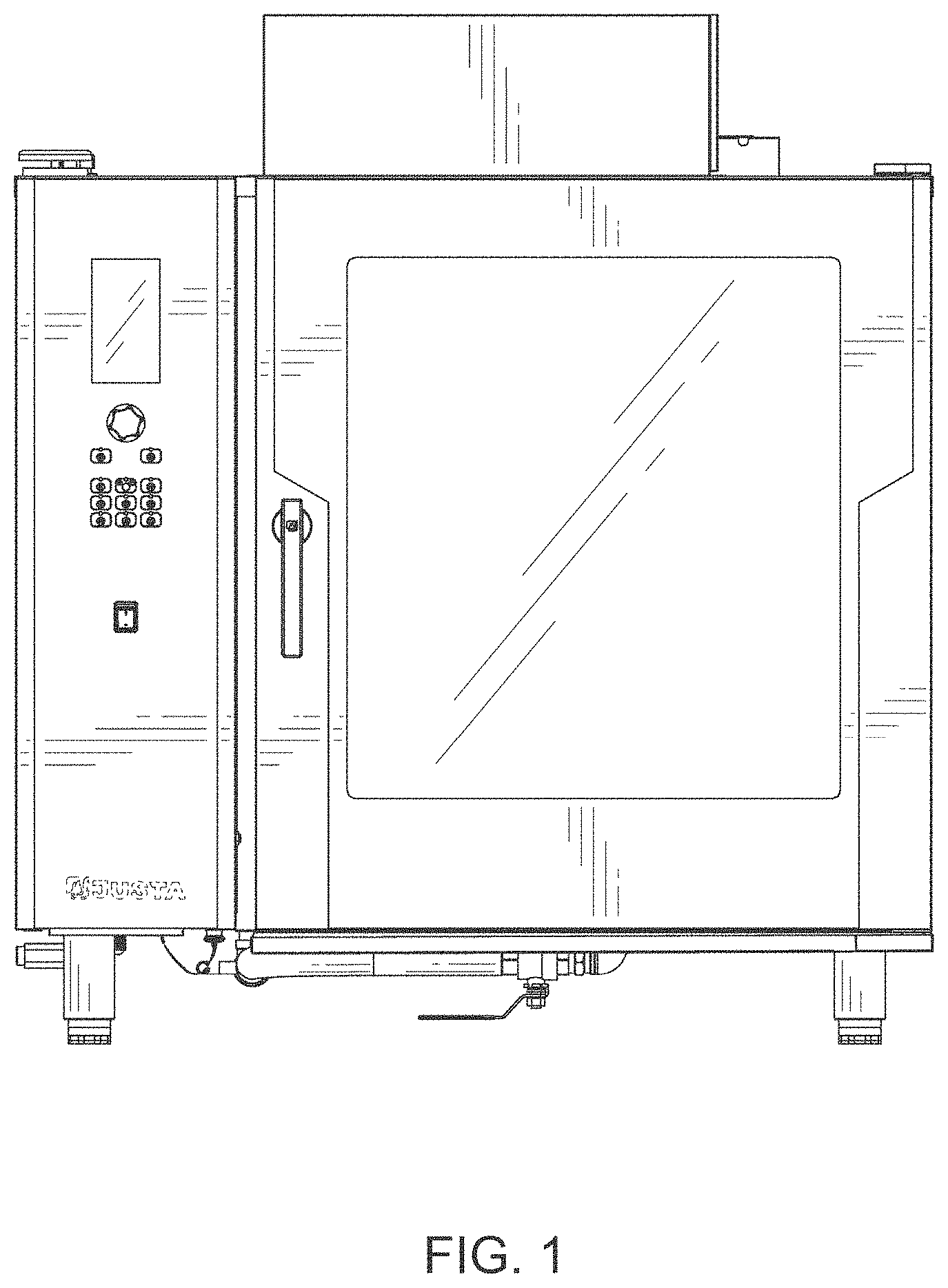Patent USD1000494 Figure 1 – Oven