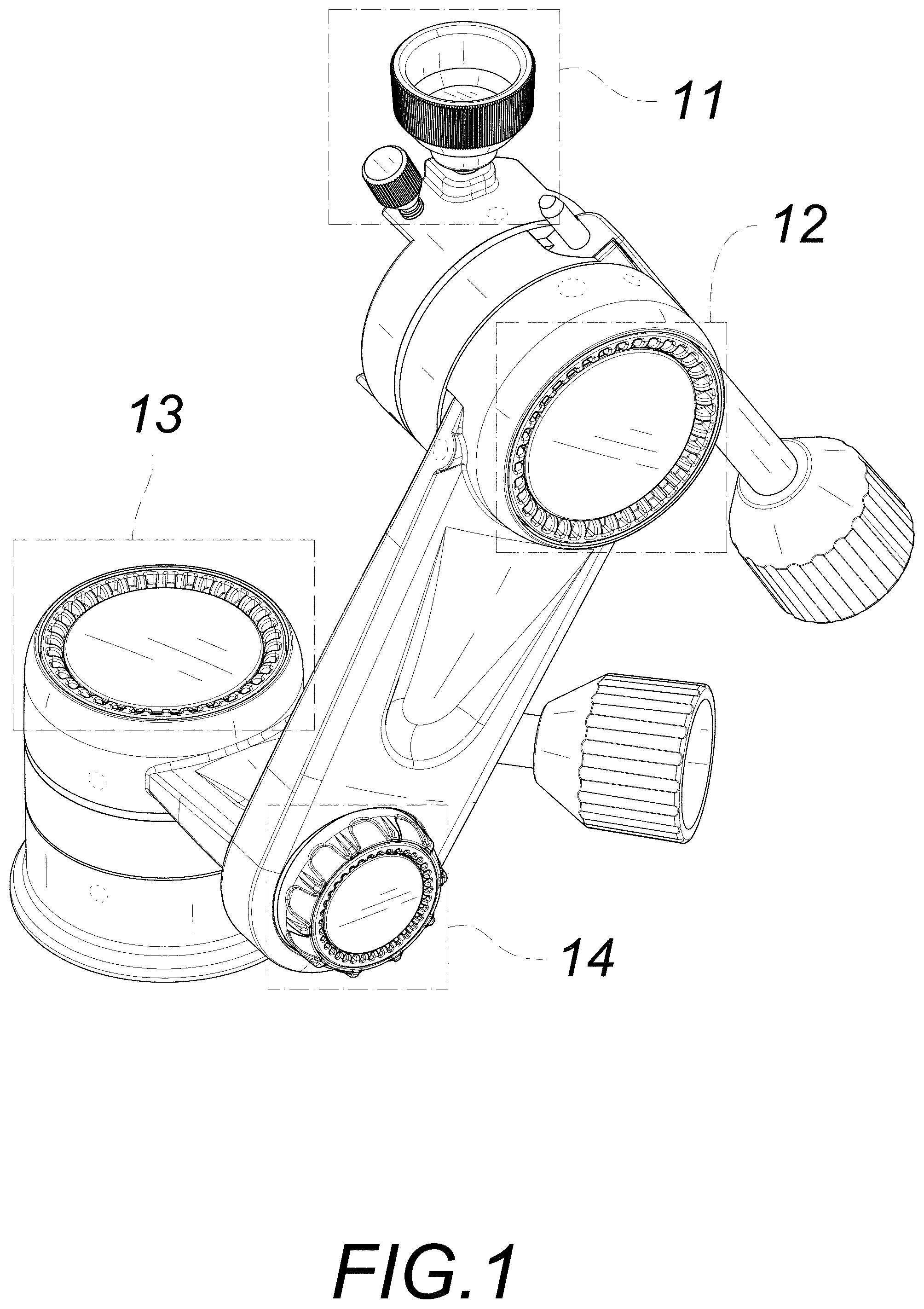Patent USD1000496 Figure 1 – Astronomical telescope altazimuth mount