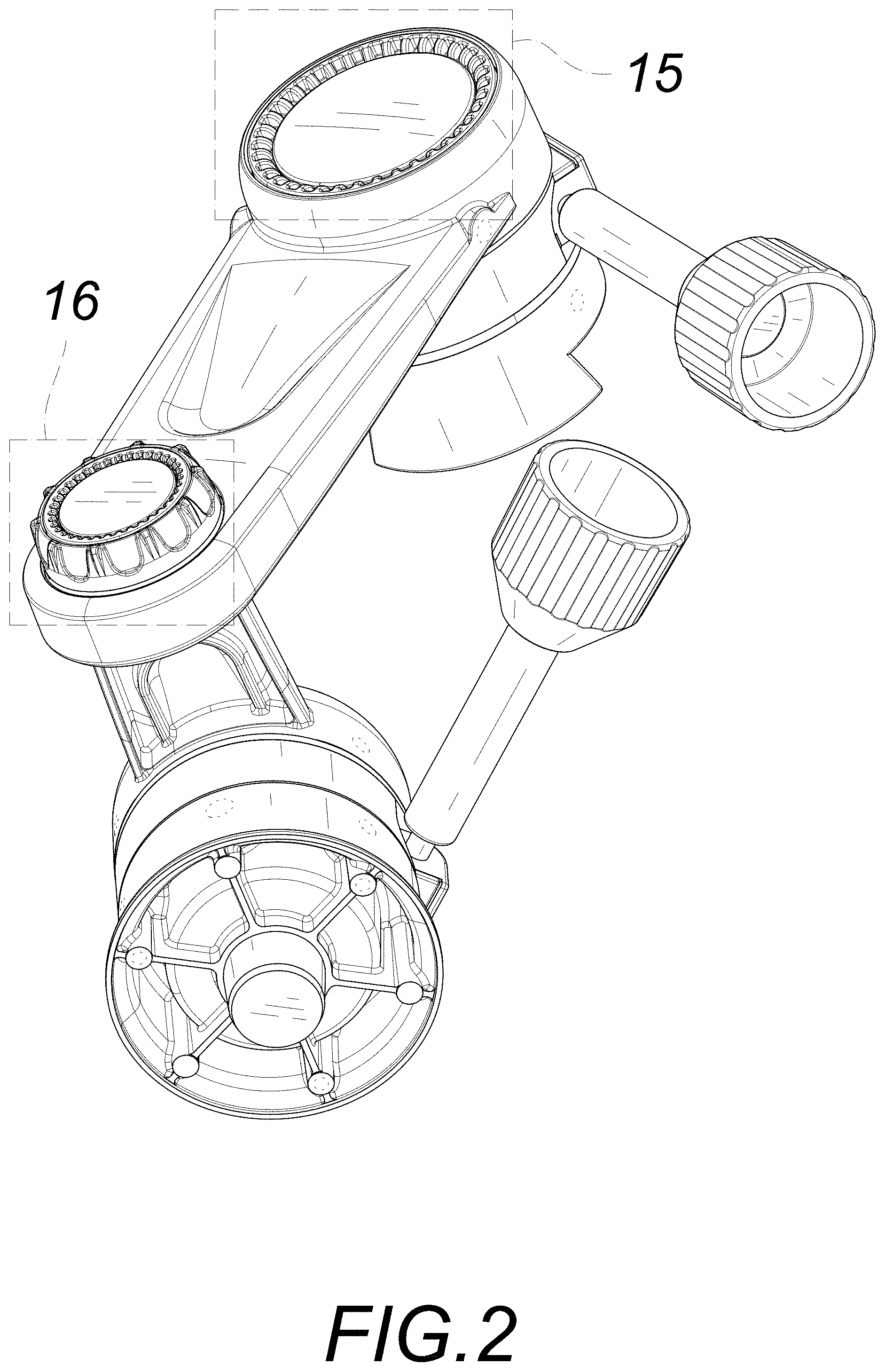 Patent USD1000496 Figure 2 – Astronomical telescope altazimuth mount