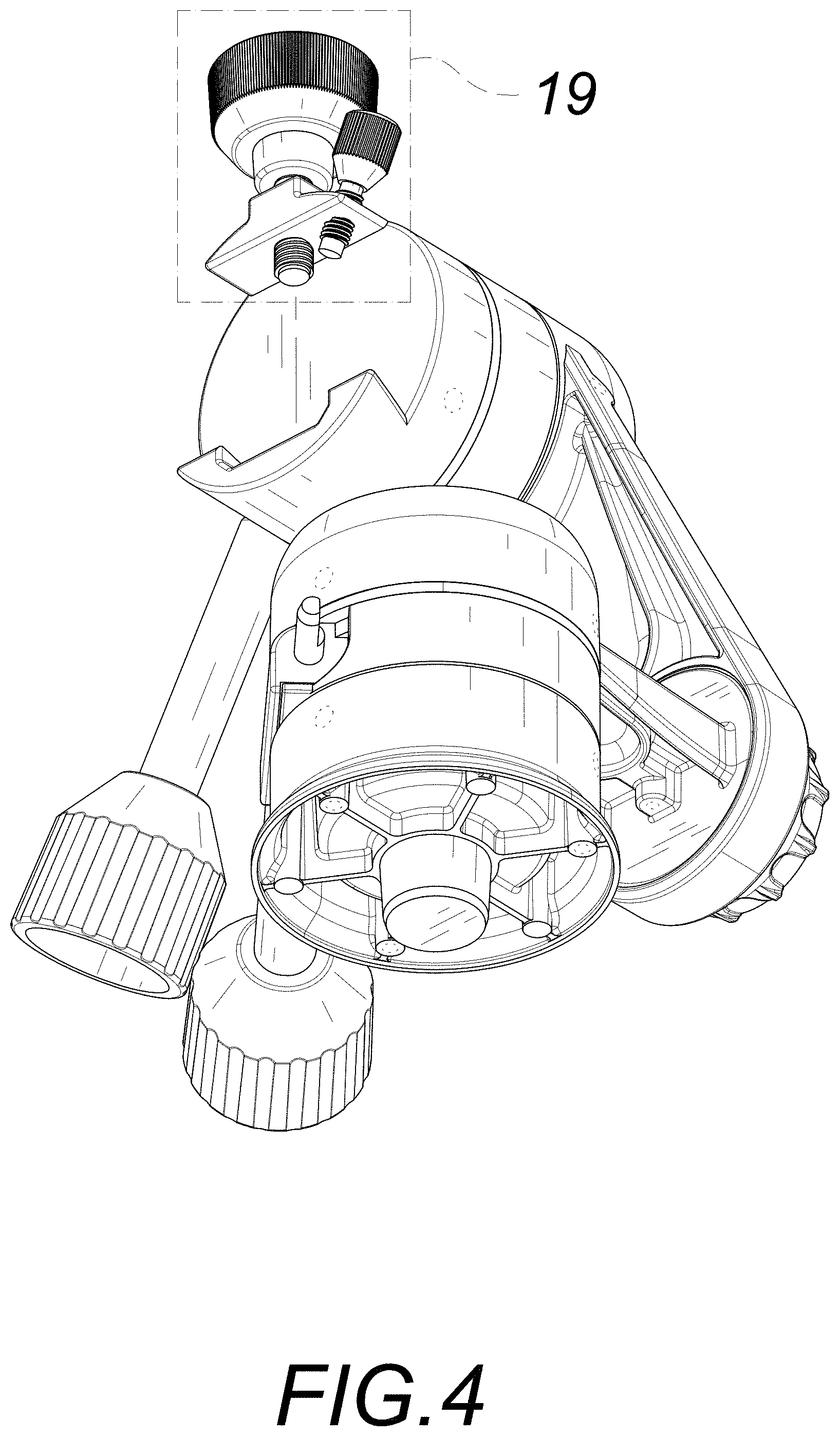 Patent USD1000496 Figure 4 – Astronomical telescope altazimuth mount